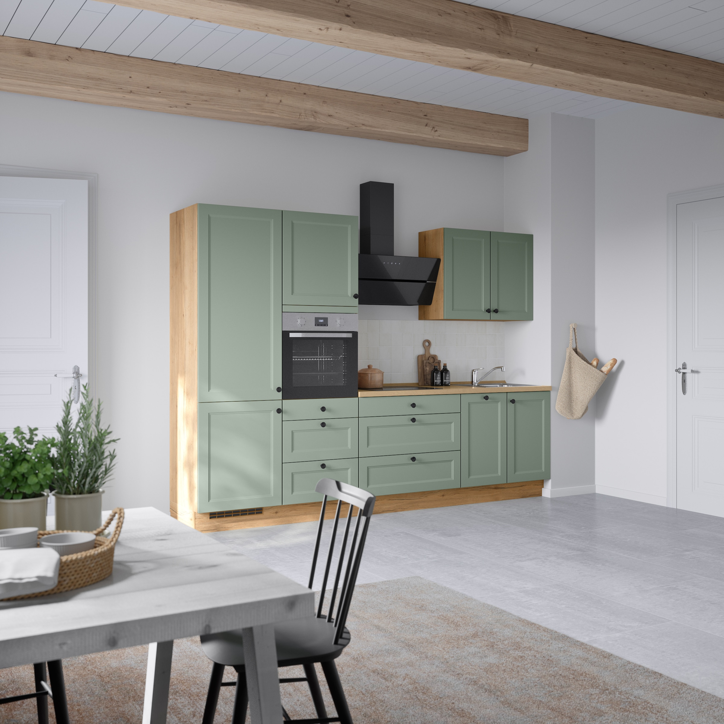 nobilia® Küchenzeile »"Cascada II"«, vormontiert, Breite 300 cm, Ausrichtung wählbar, wahlw. mit E-Geräten
