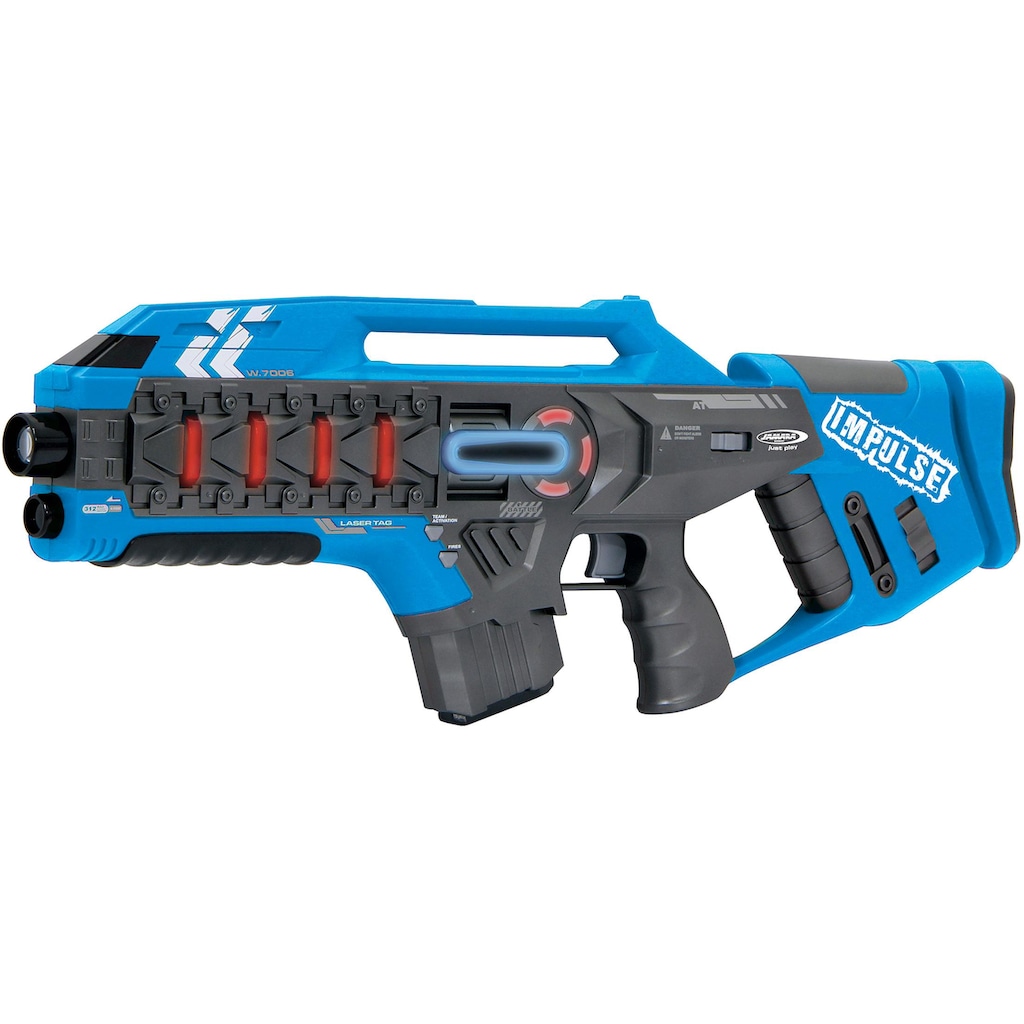 Jamara Laserpistole »Impulse Laser Gun Rifle blau/grün«, (Set, 2 tlg.)