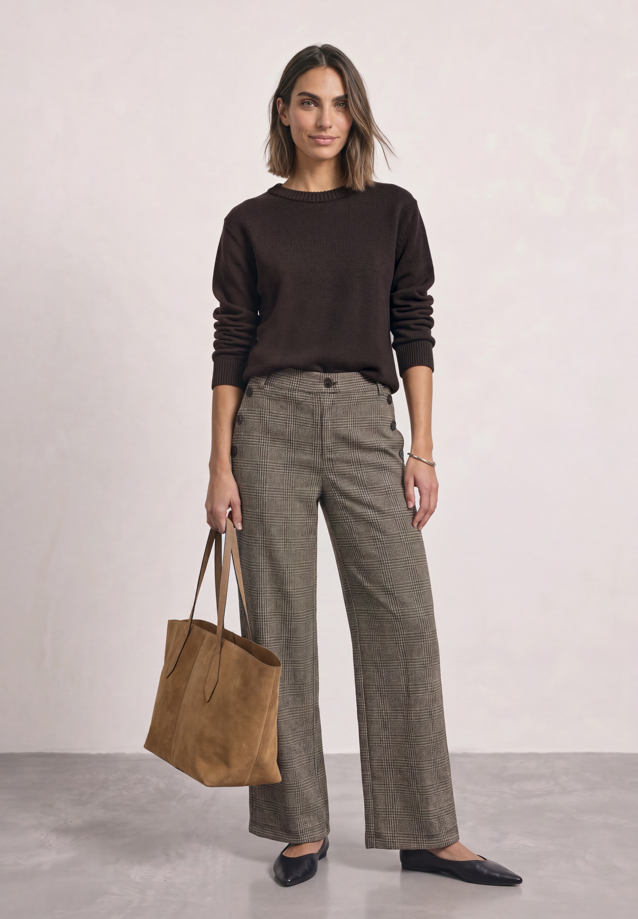 STREET ONE Jerseyhose  softer Materialmix