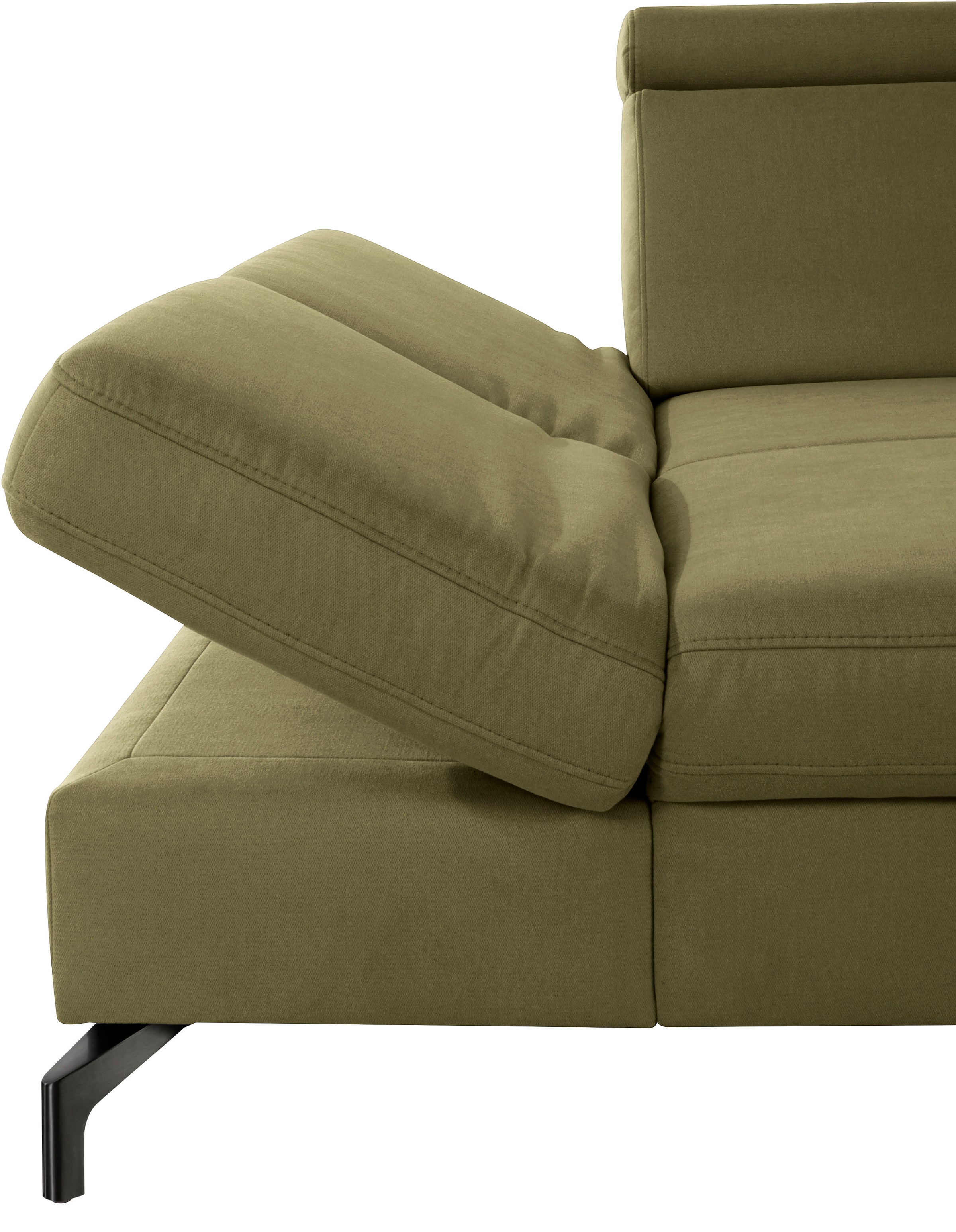 sit&more Ecksofa »Brisbane L-Form« Fußhöhe 12 cm, inklusive Sitztiefen-, Armteil- und Kopfteilverstellung