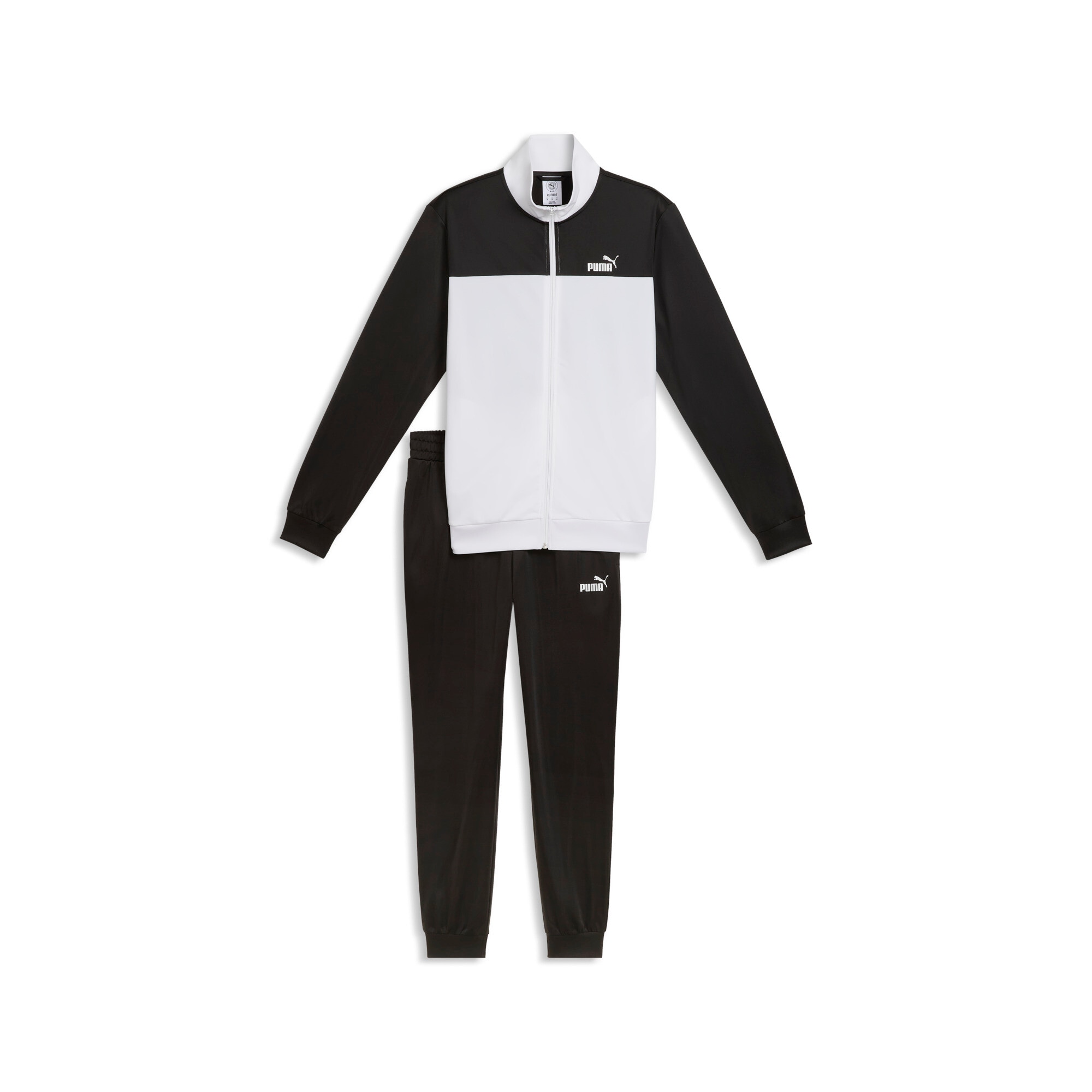 PUMA Trainingsanzug »POLY COLORBLOCK SUIT« 2 tlg. für vielseitige Sportmode, Regular Fit, ohne Kapuze