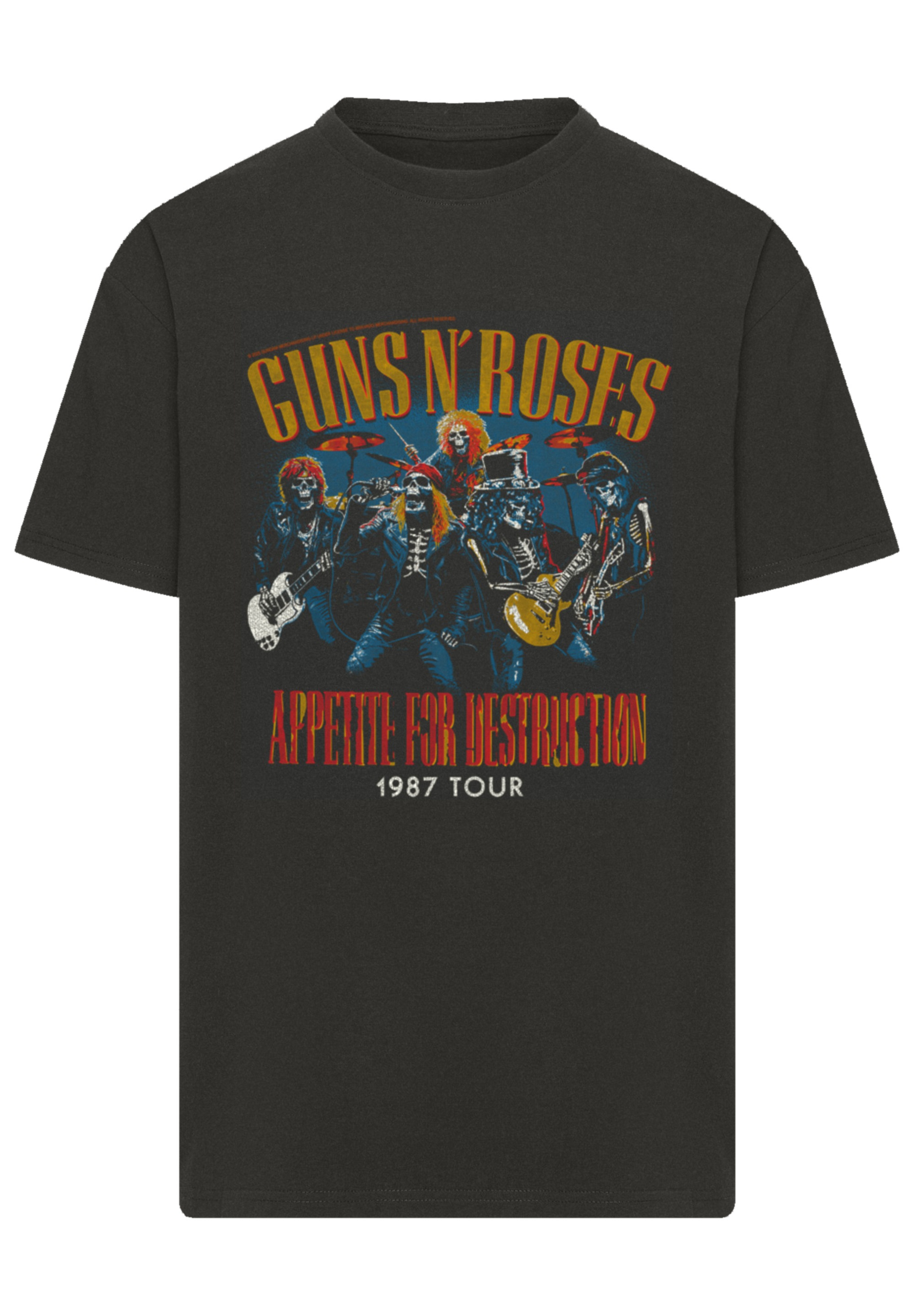 F4NT4STIC T-Shirt "Guns N Roses 1987 Tour Vintage Rock" Premium Qualität günstig online kaufen