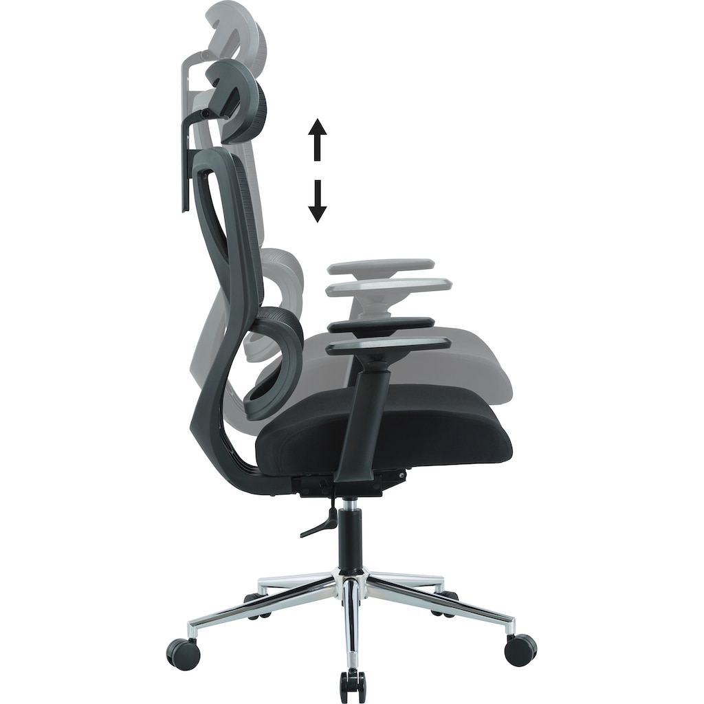 Places of Style Bürostuhl »Andora, moderner ergonomischer Schreibtischstuhl«, Netzstoff