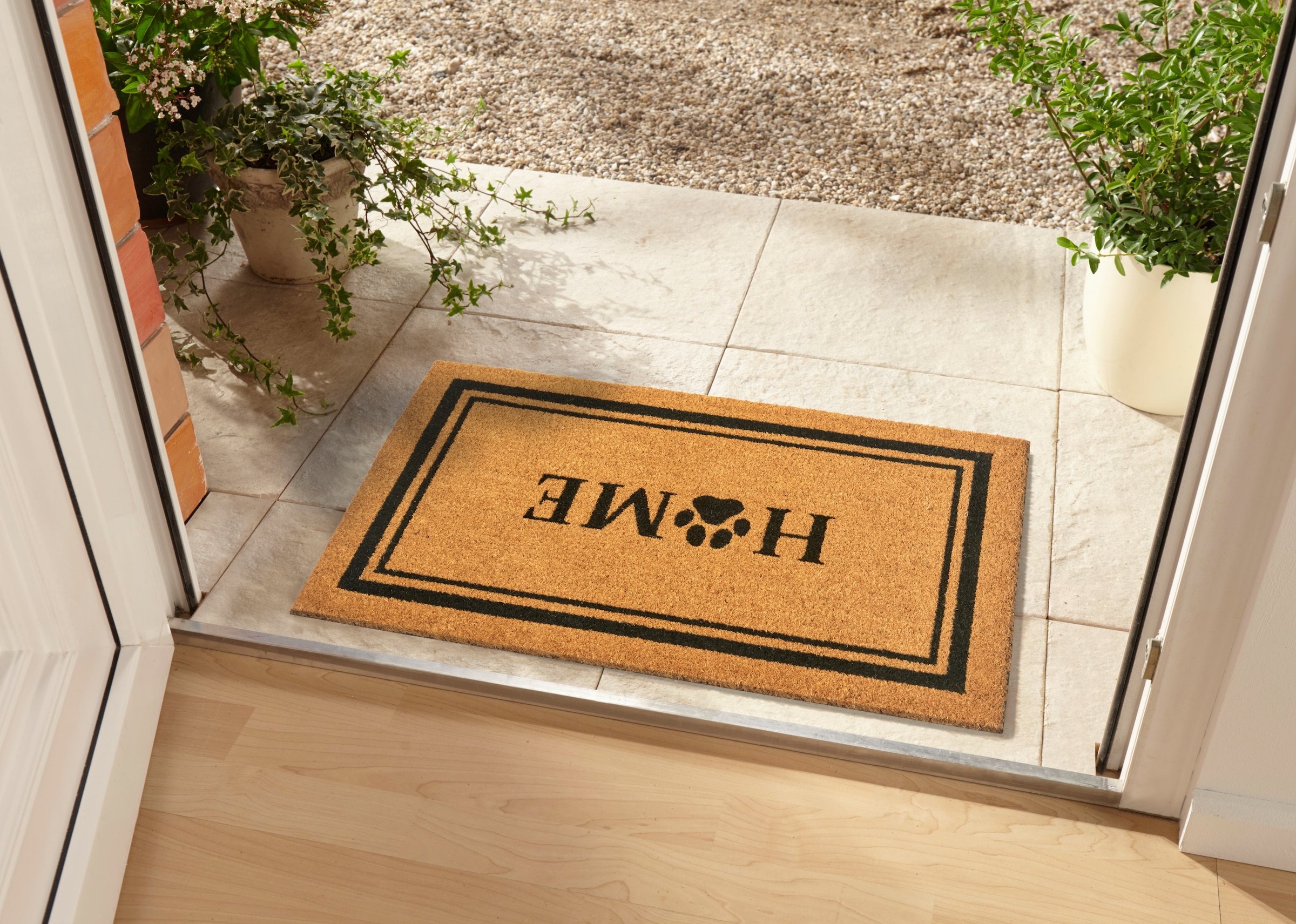 HANSE Home Fußmatte »Home, Türmatte«, rechteckig, 15 mm Höhe, Kokos, Schmutzfangmatte, Outdoor, Rutschfest, Innen, Kokosmatte, Flur