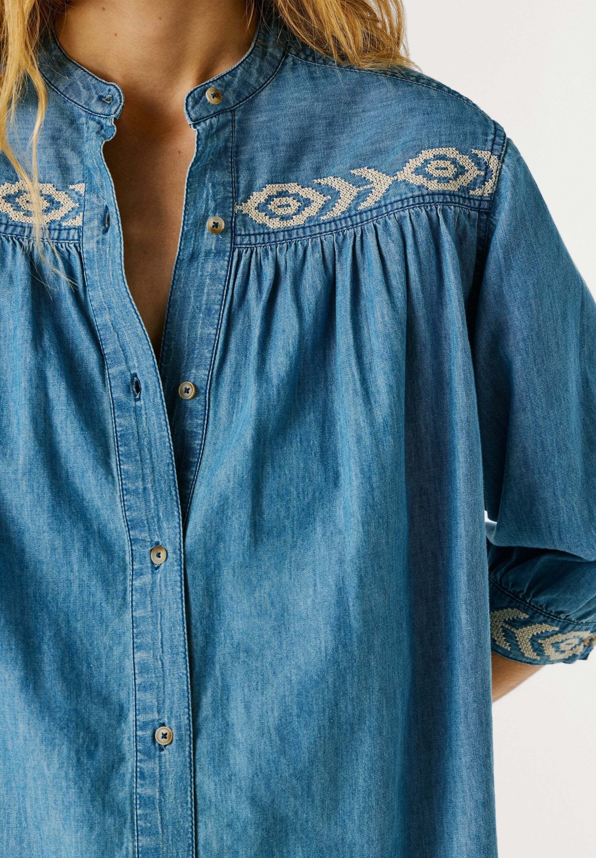Pepe Jeans Funktionsshirt »shirt LIVIA EMBROIDERED«