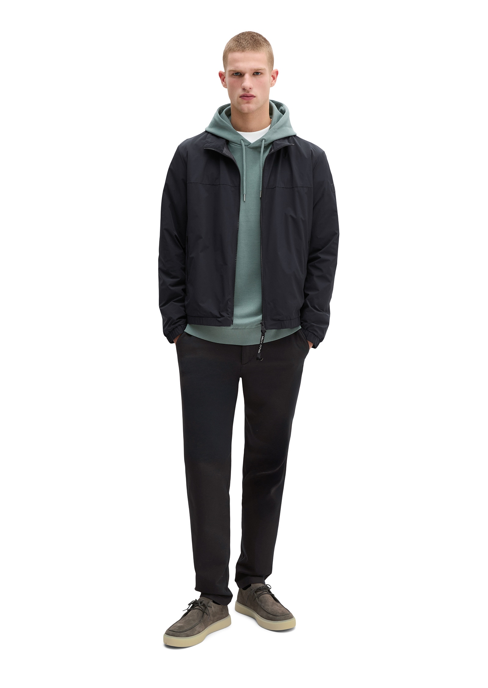 Marc O'Polo Outdoorjacke »aus recyceltem Polyester« ohne Kapuze