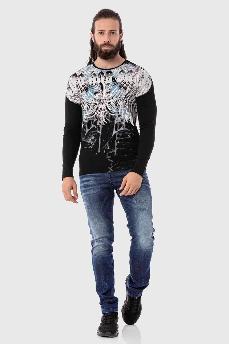 Cipo & Baxx T-Shirt »Sweatshirts«, mit coolem Print