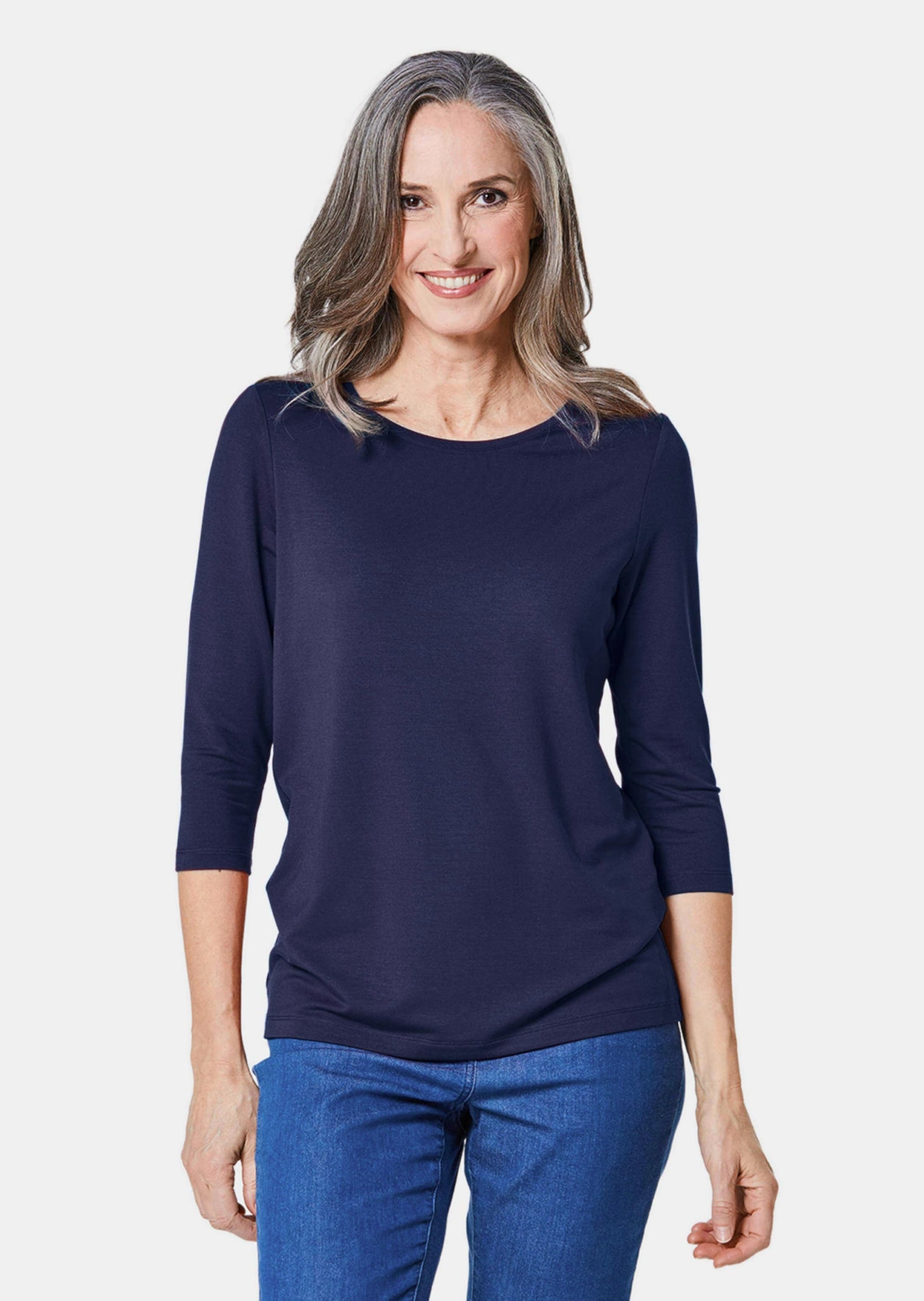 GOLDNER 3/4-Arm-Shirt »Kombifreundliches Shirt mit ¾ Arm«