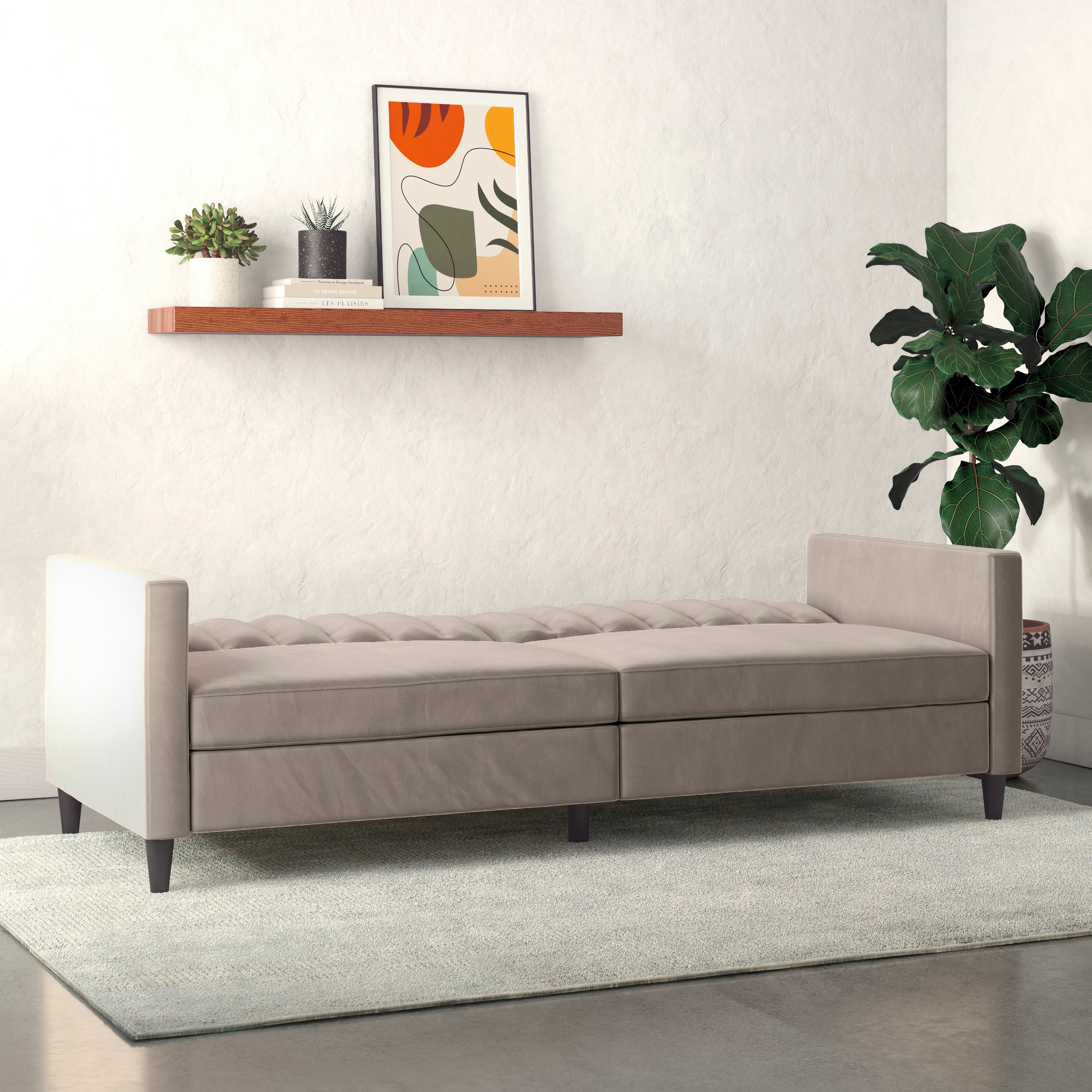 Dorel Home 3-Sitzer »Celine«, Rückenlehne 2-teilig und 3-fach verstellbar, Sitzhöhe 43 cm