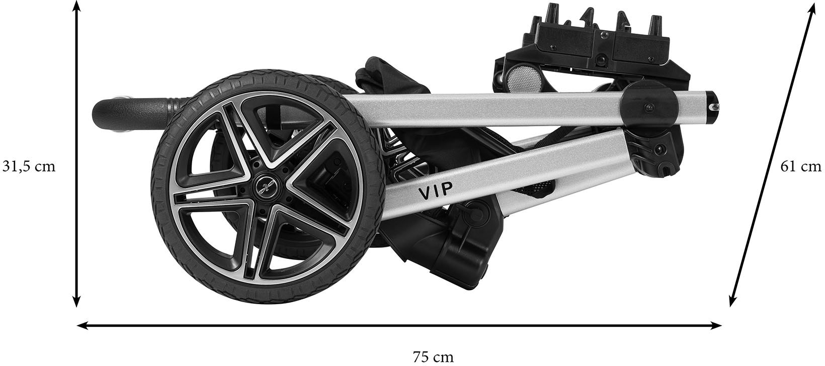 Hartan Kombi-Kinderwagen »Vip GTS - Bellybutton«, 22 kg, mit Falttasche; Made in Germany; Kinderwagen