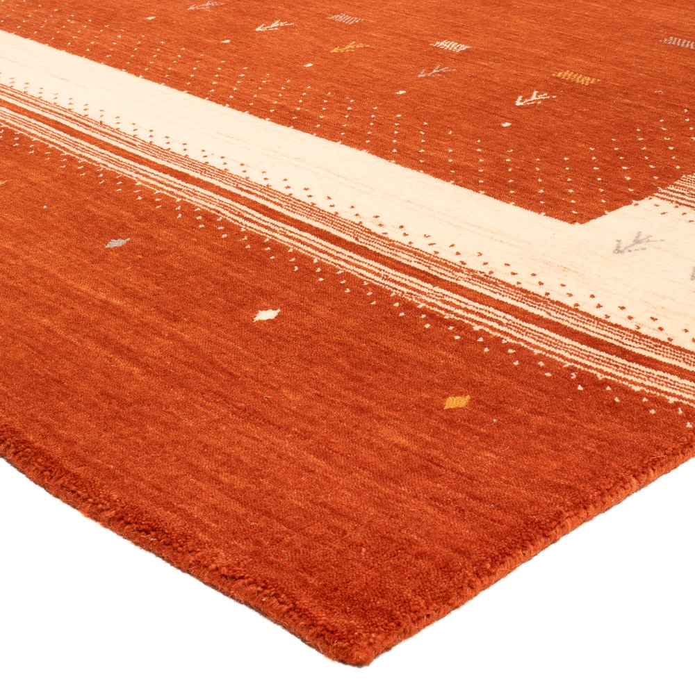 morgenland Wollteppich »Aurora Flair - Gabbeh Teppich - Loribaft Softy«, rechteckig, 1,2 mm Höhe, Sehr weicher Flor