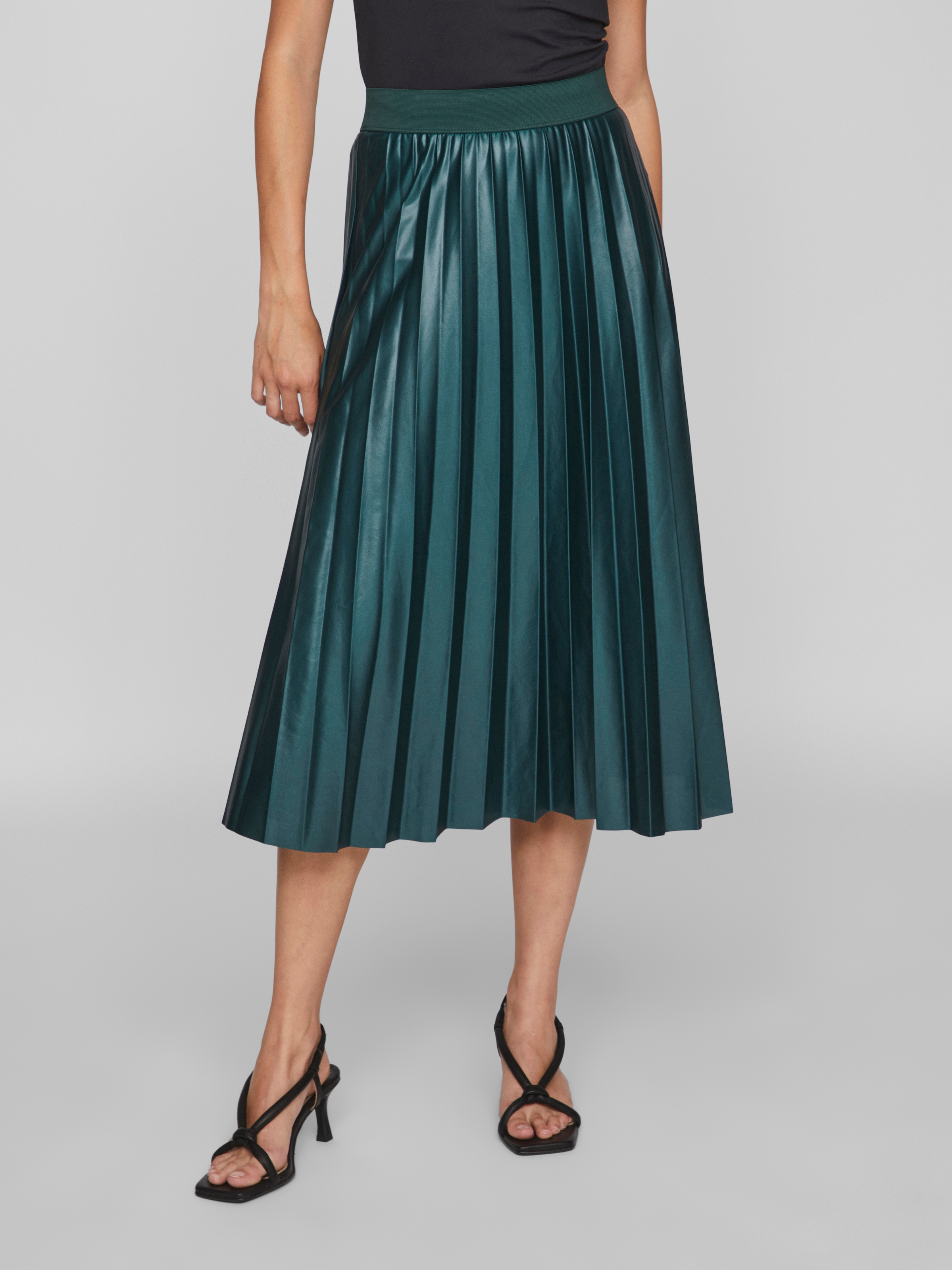 Vila Plisseerock "VINITBAN SKIRT - NOOS" Materialmix günstig online kaufen