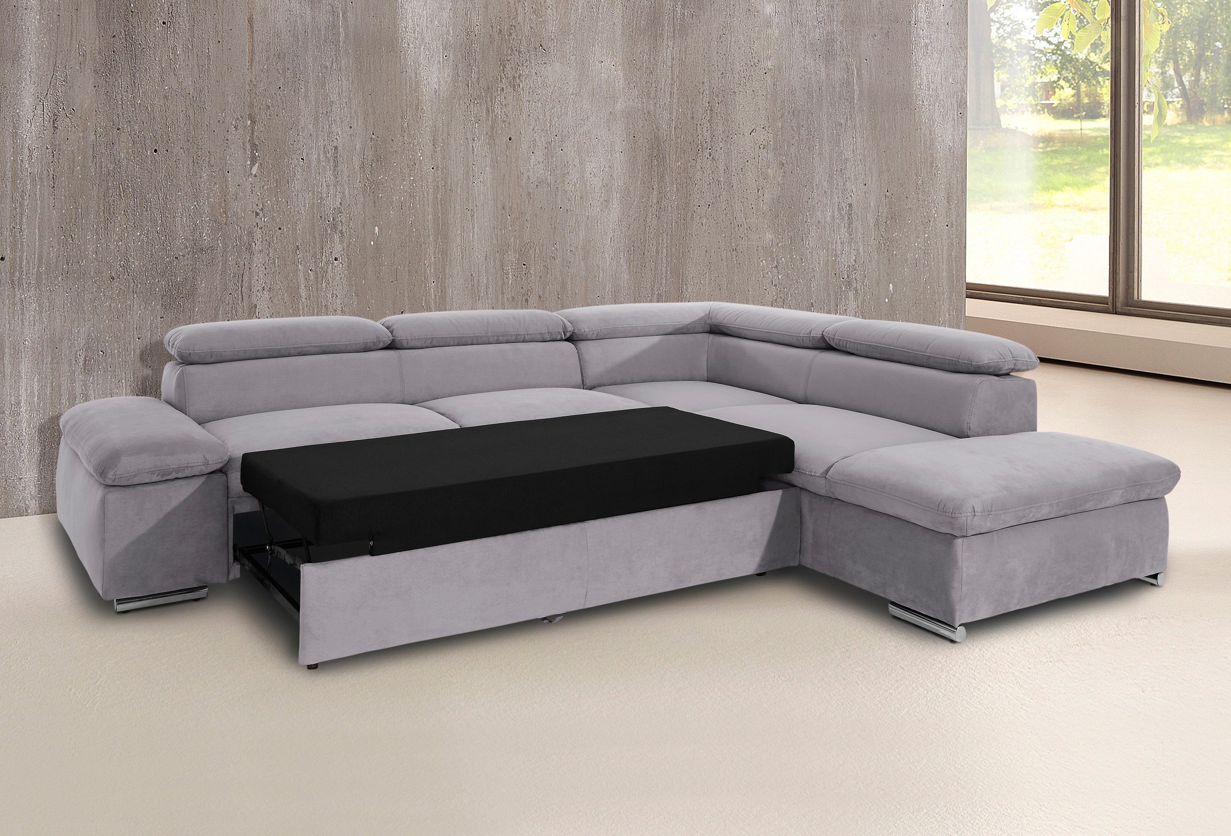 sit&more Ecksofa "Alcatraz L-Form" wahlweise mit Bettfunktion günstig online kaufen
