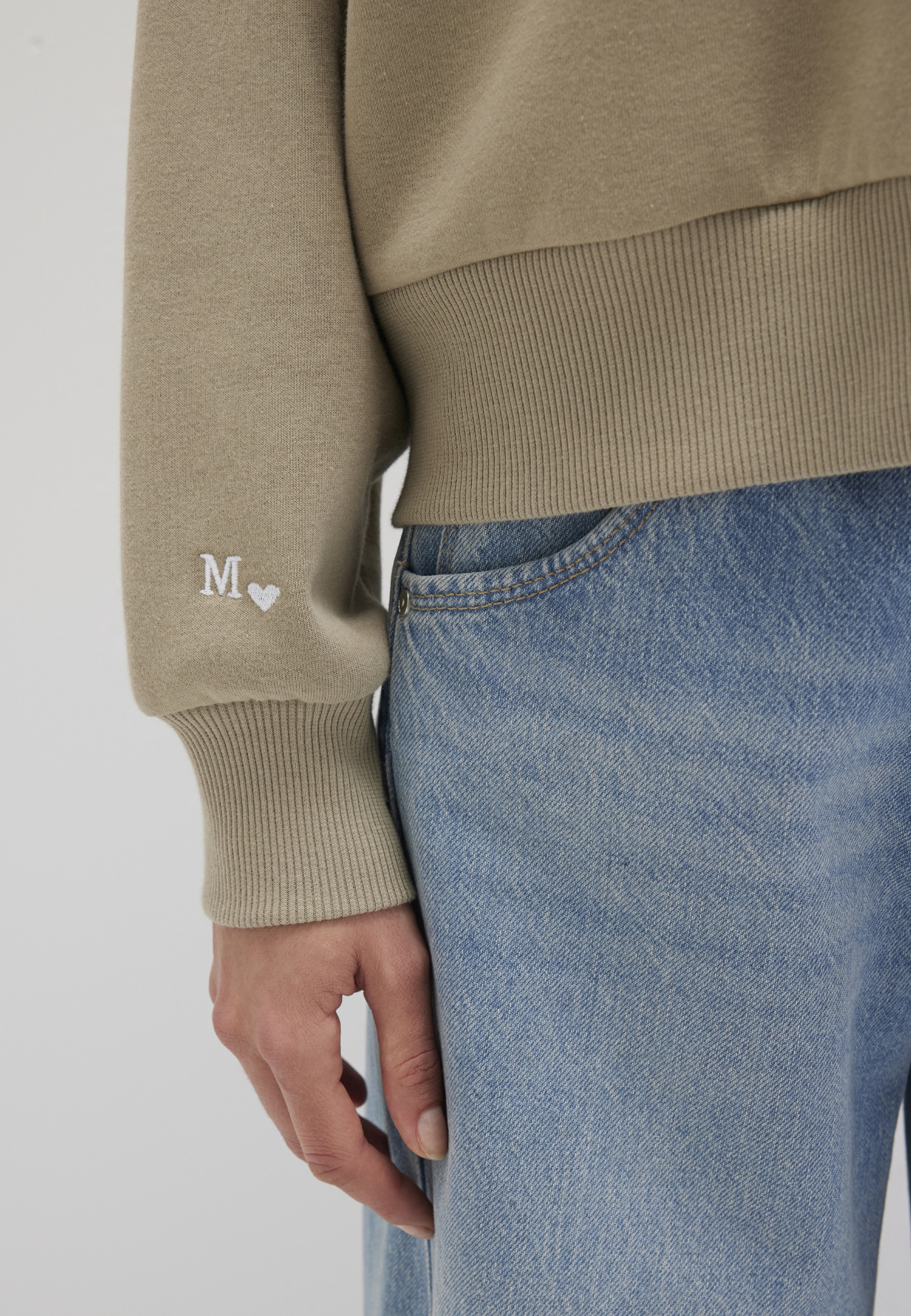 Mavi Rundhalspullover »CREW NECK SWEATSHIRT«, Sweatshirt cropped