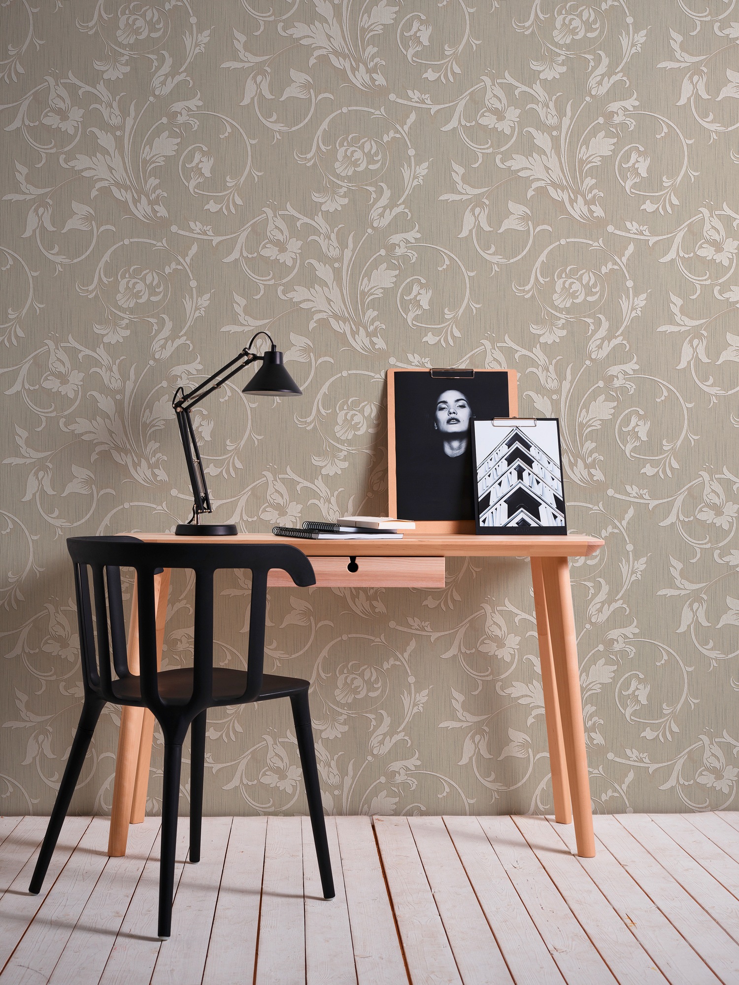 Architects Paper Textiltapete »Tessuto«, Barock-floral-gemustert, Blumen-Tapete Floral Tapeten Wohnzimmer Schlafzimmer Küche Flur Design
