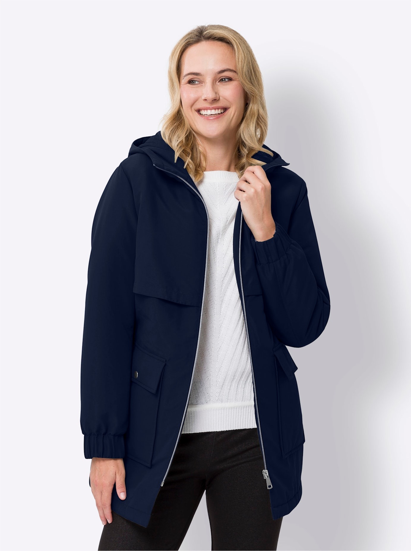 Classic Basics Langjacke, mit Kapuze günstig online kaufen