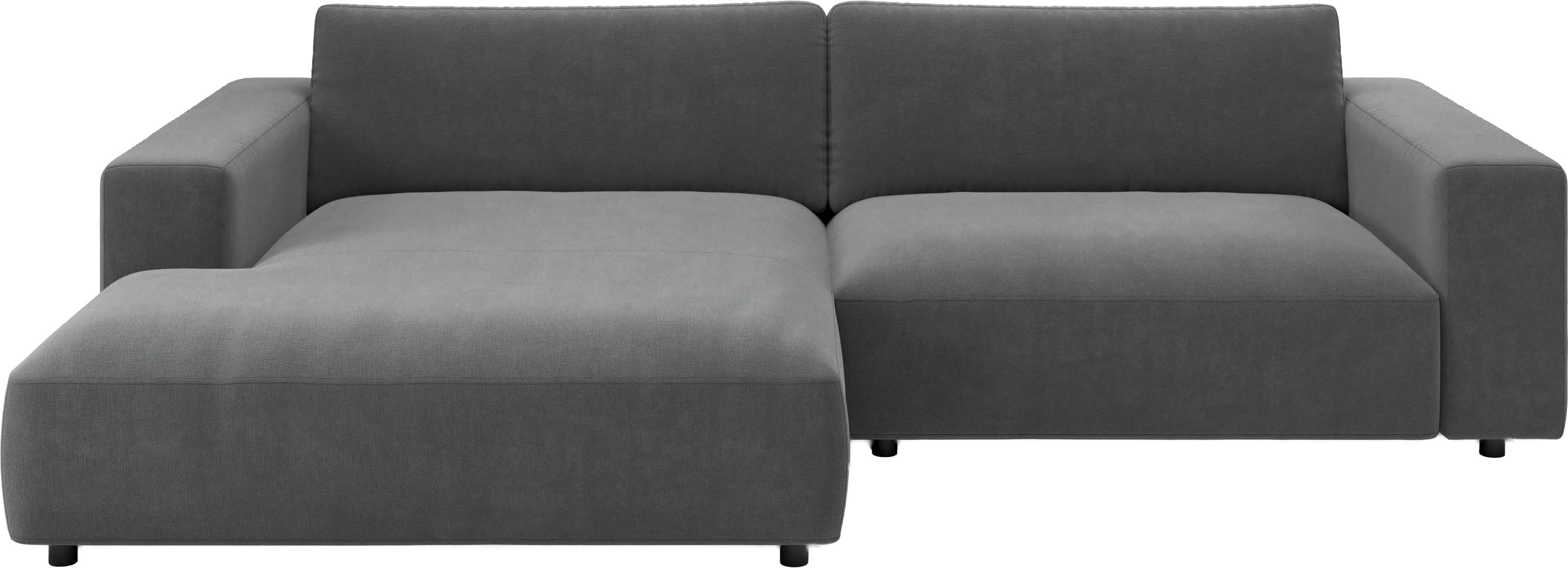 Musterring Ecksofa "MR LUCIA, Charakterstarker Lounge-Komfort von Musterring" XXL-Longchair, erstklassige Kammerkissen & zeitloser Look