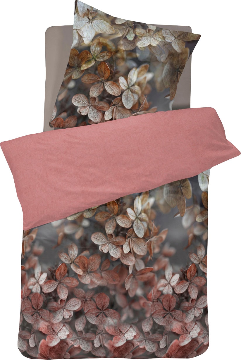 Cinderella Wendebettwäsche "Annabelle" 2 Stk. mit Hortensien günstig online kaufen