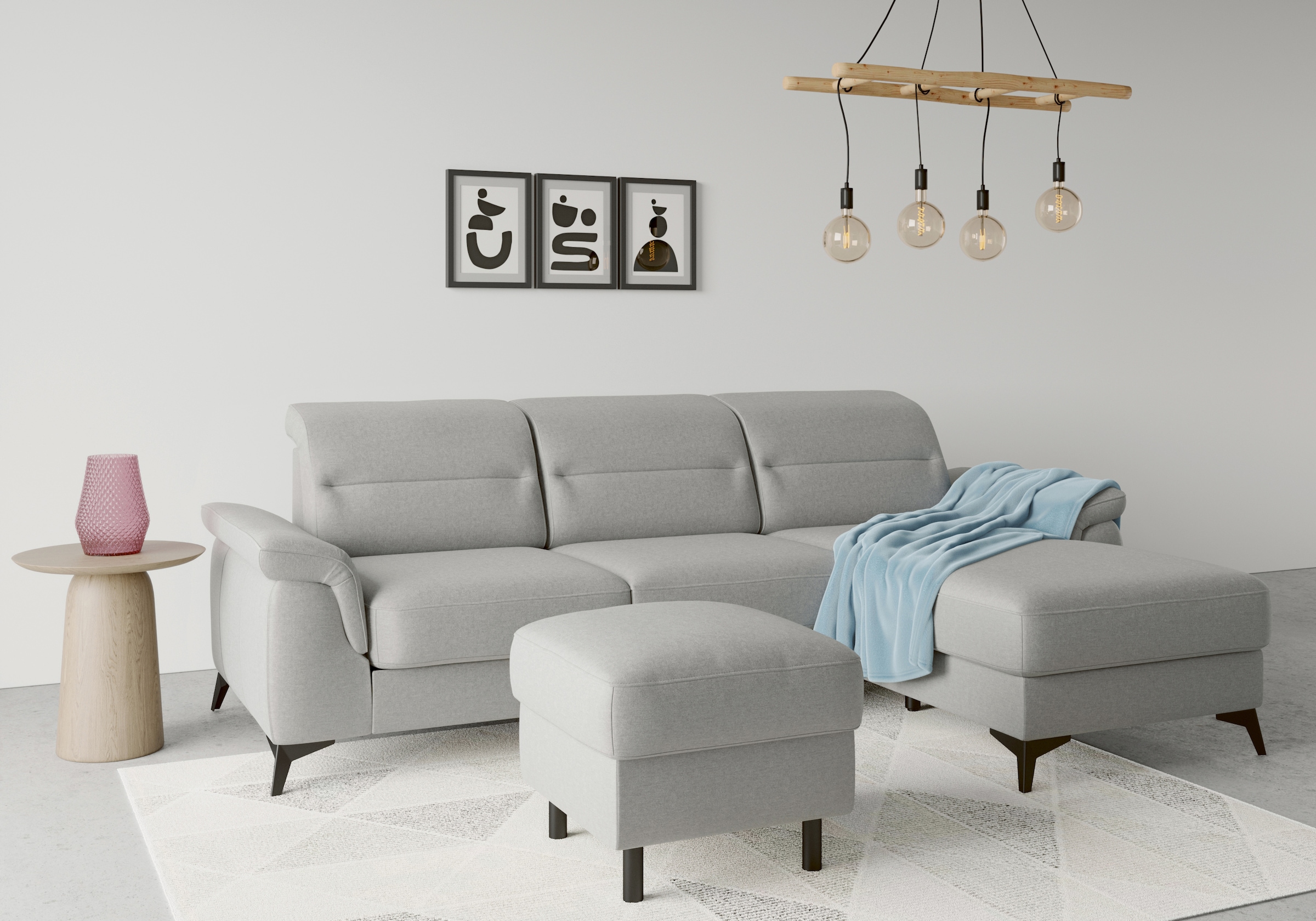 sit&more Ecksofa "Sinatra L-Form", mit Recamiere, optional mit Kopfteilvers günstig online kaufen