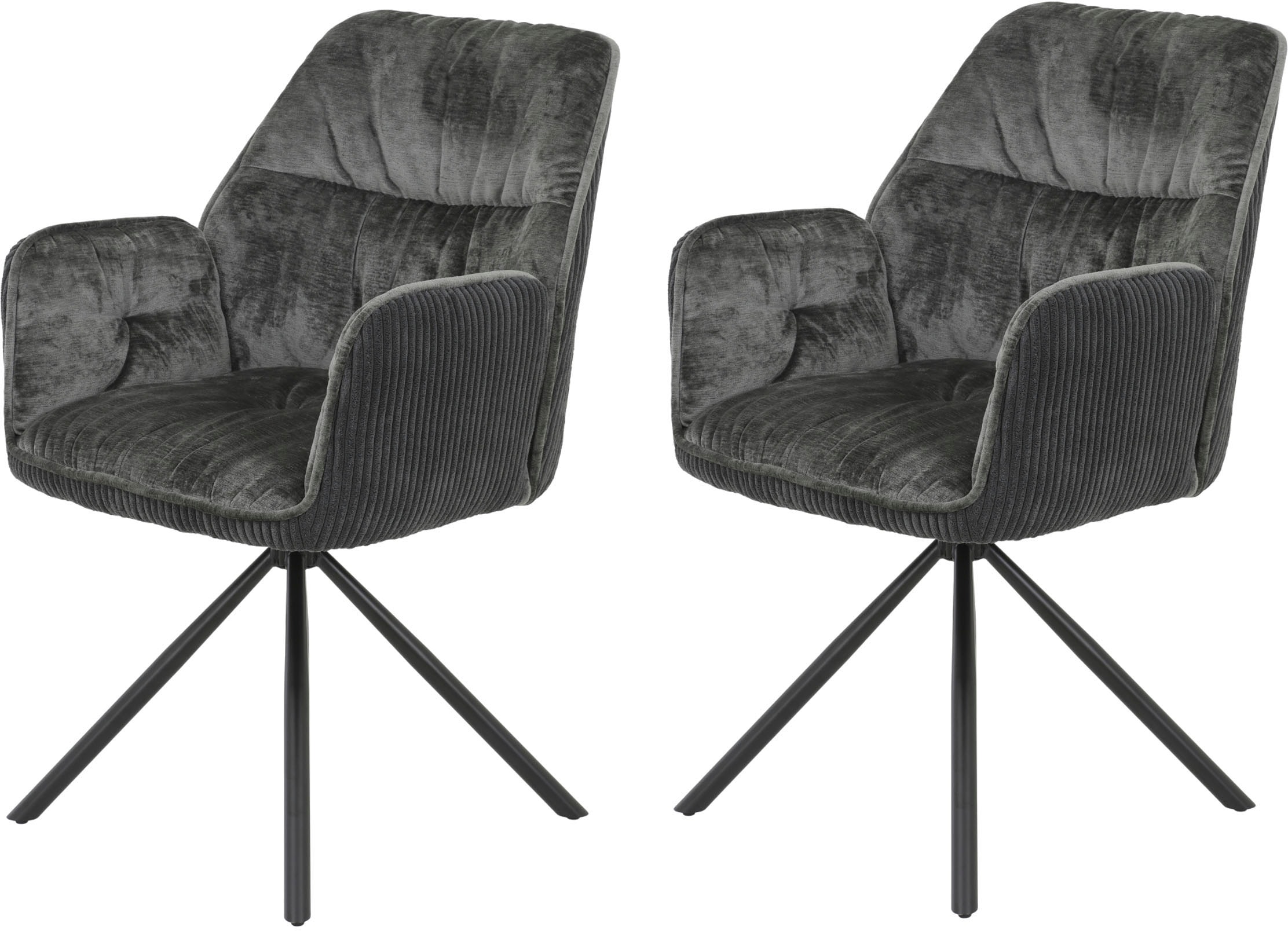 HELA Esszimmerstuhl "AMIRA drehbar" (Set) 2 Stk. Auto-Return 270 günstig online kaufen