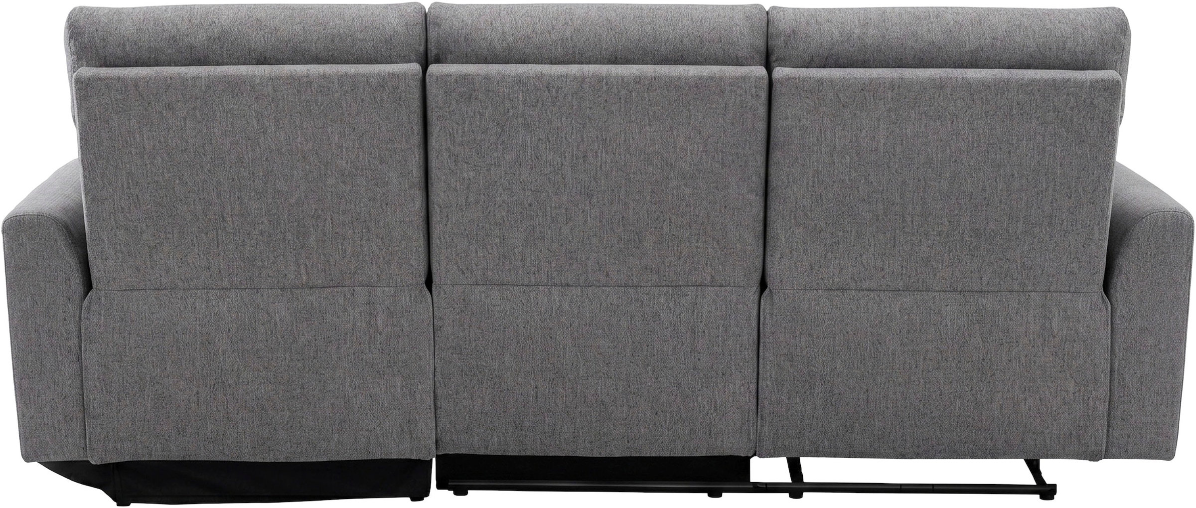 OTTO home Ecksofa »JENNA, L-Form,  236cm, manuelle u. elektrische Funktion, mit USB A/C,« Liegefunktion 105°-150°, Federkern, in Struktur fein oder Cord-Bezug