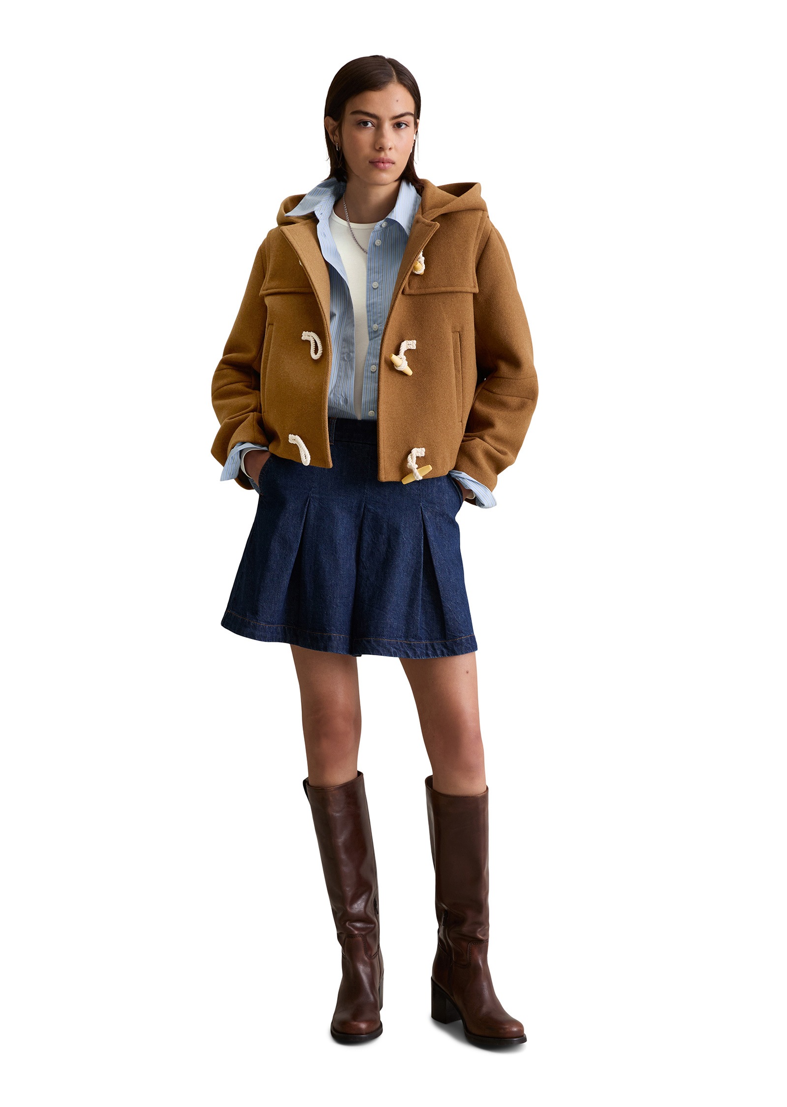 Marc O'Polo DENIM Outdoorjacke »mit recycelter Wolle«