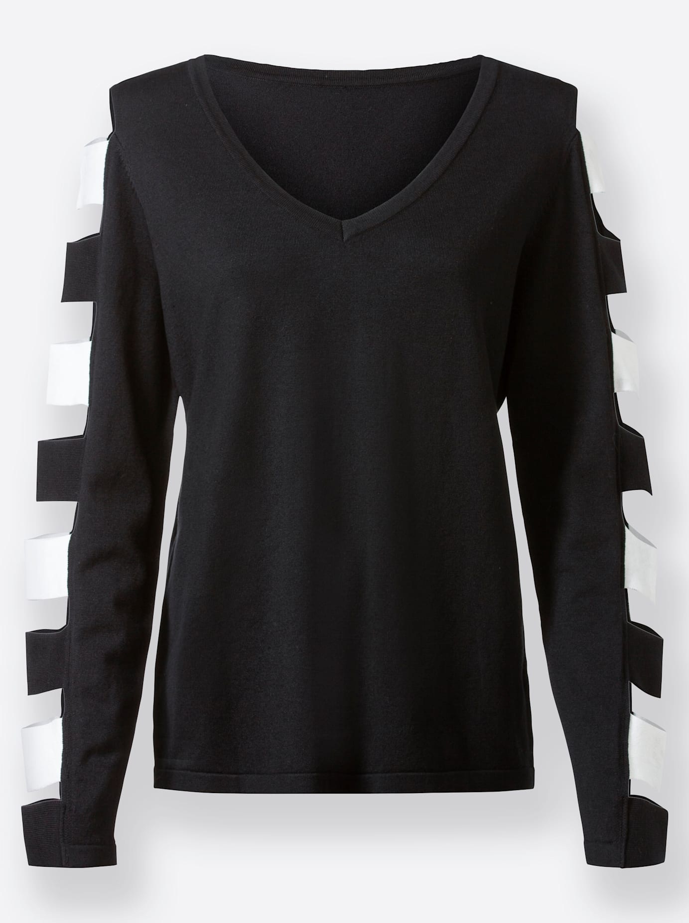 INSPIRATIONEN Knitted Pullover Black Size 38 3
