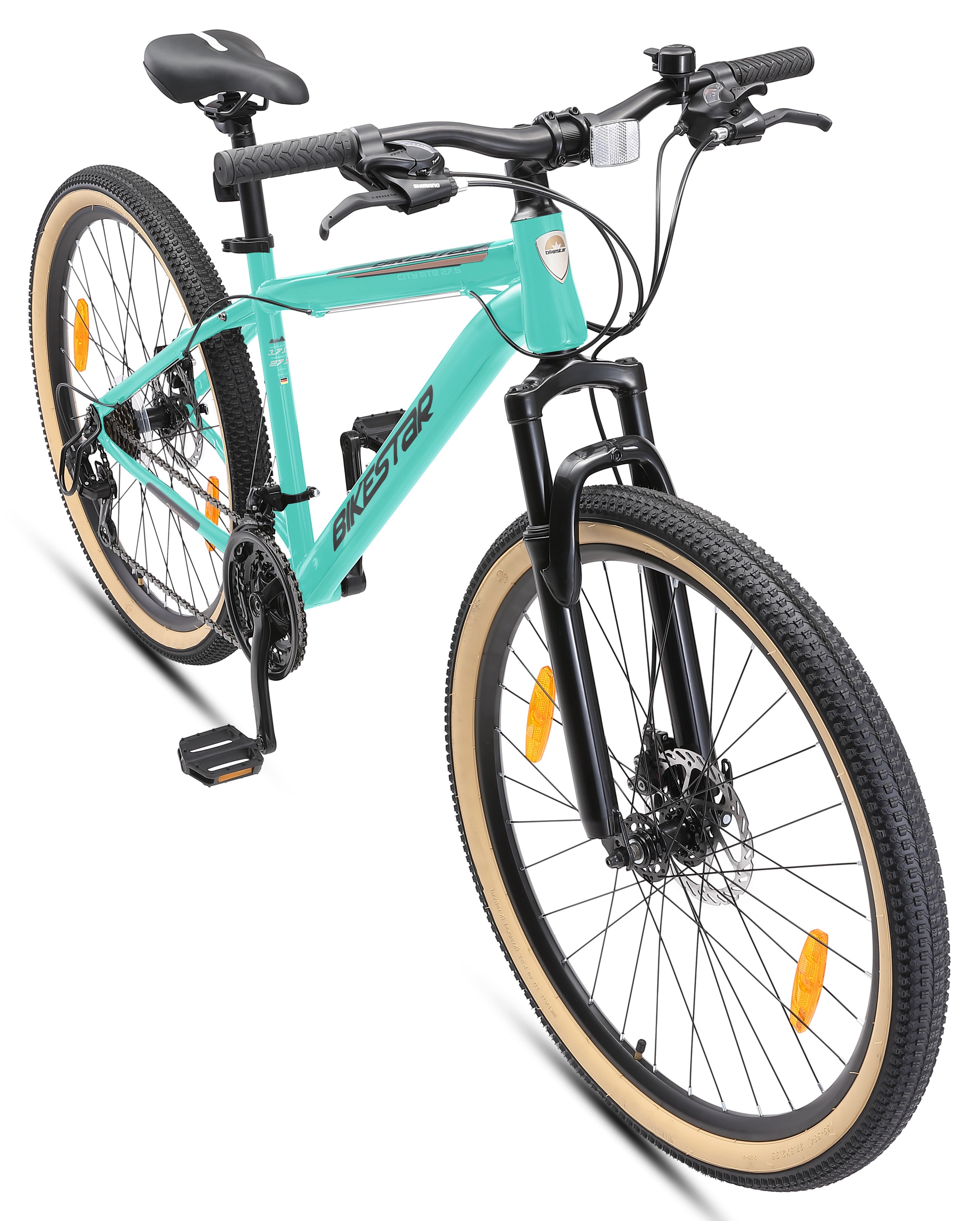 Bikestar Mountainbike 21 Gang Shimano RD-TY300 Schaltwerk Kettenschaltung für Damen und Herren, Kettenschaltung