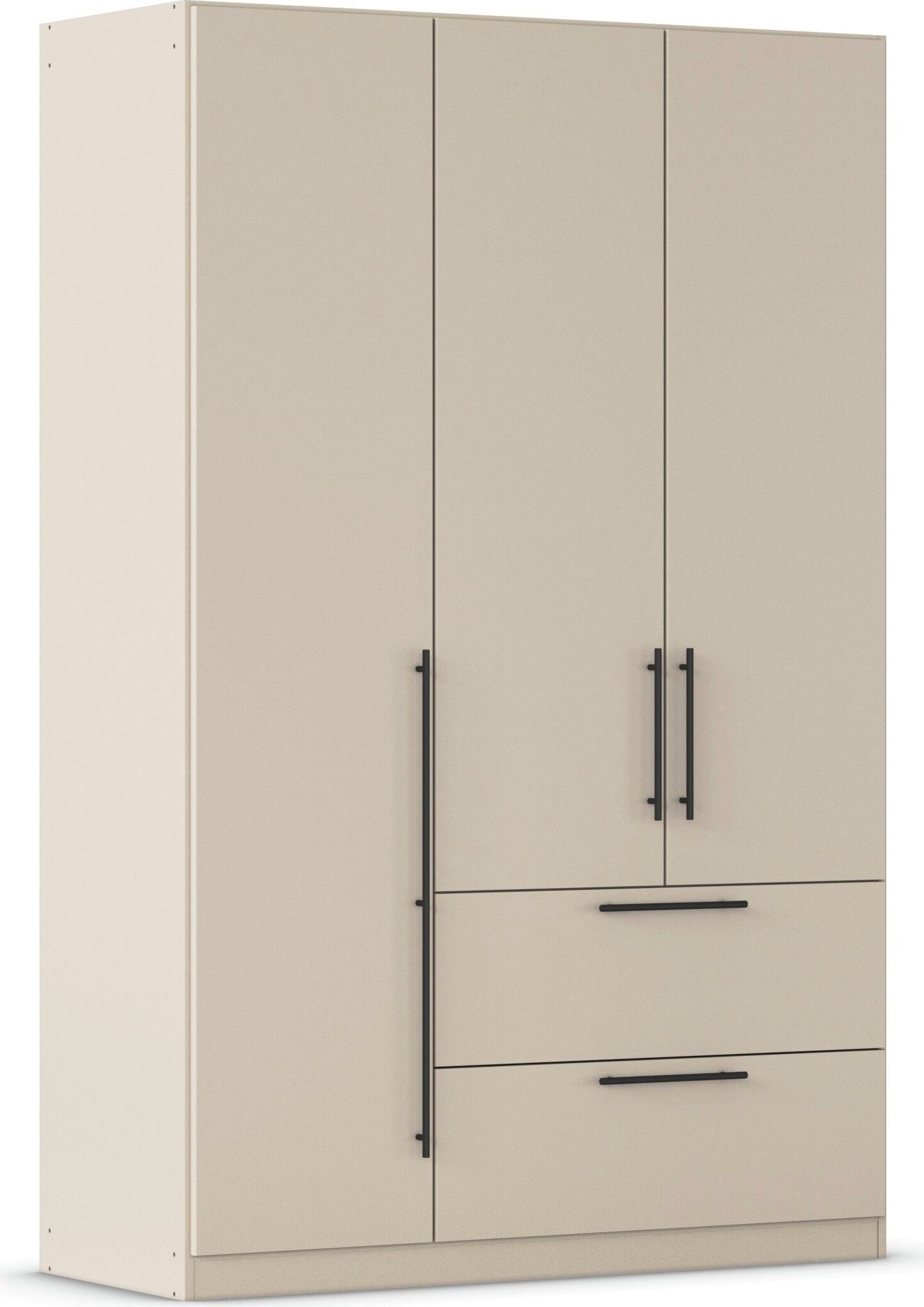 OTTO home Kleiderschrank "Mehrzweckschrank Aktenschrank Möbel Mietswohnung Schlafzimmer AVOLA" 3 verschiedene Ausstattungen BASIC/CLASSIC/PREMIUM (inkl. SOFT-CLOSE), mit hochwertigen Stangengriffen aus Metall in Schwarz MADE IN GERMANY