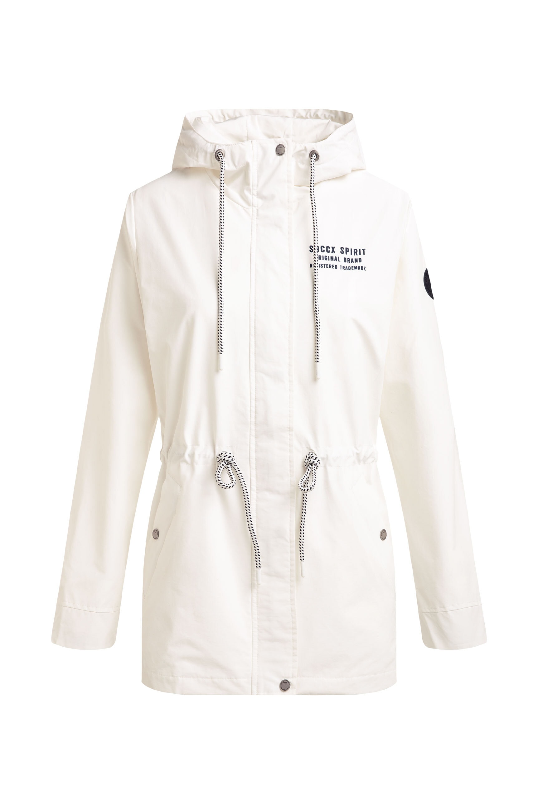 SOCCX Funktionsjacke mit Kapuze mit Windbreaker-Bündchen und Waterproof-Eingrifftaschen