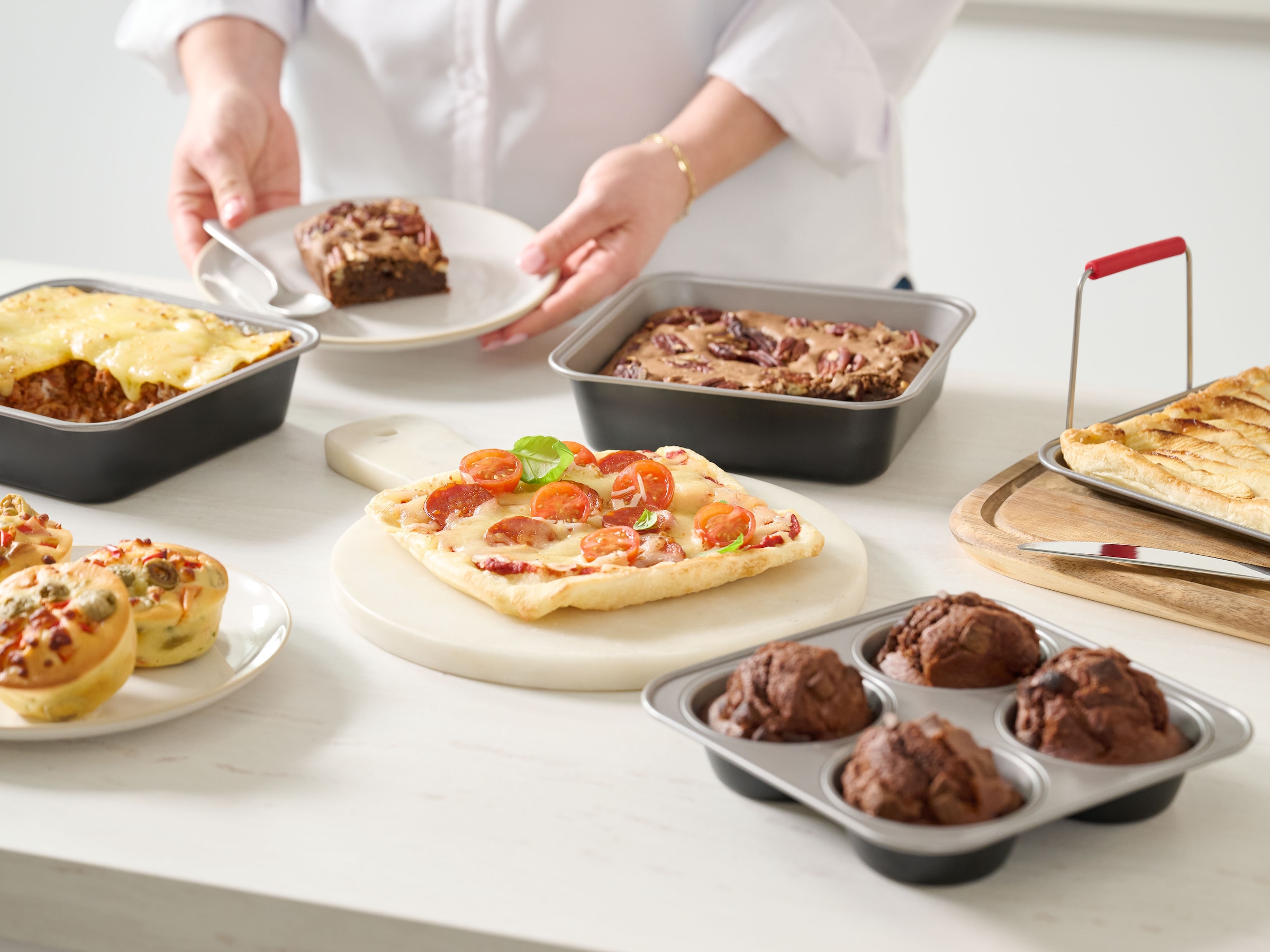 Tefal Backform »Dail'Easy, Backeinsatz für die Heißluftfritteuse« stapelbar, antihaftbeschichtet