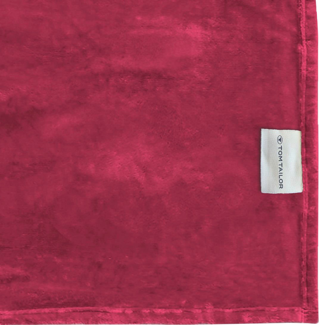 TOM TAILOR HOME Wohndecke »Angorina«, mit Logo-Stickerei, Kuscheldecke