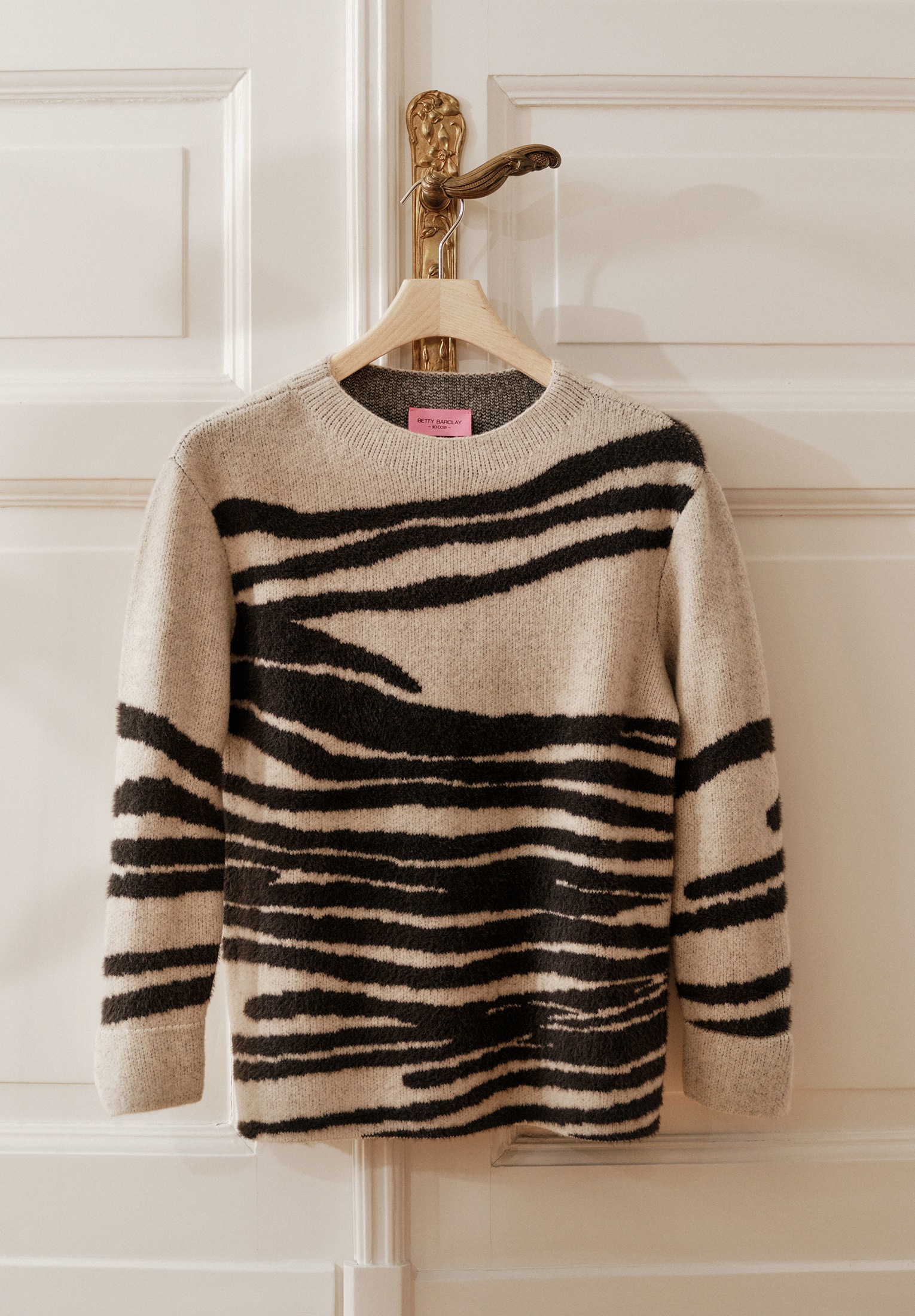 Betty Barclay Strickpullover »Betty Barclay Grobstrick-Pullover mit Jacquard«, (1 tlg.), Effektgarn