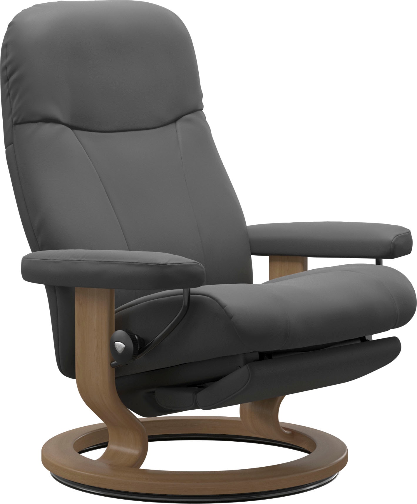 Stressless Relaxsessel "Garda", verstellbar, optional 2-motorisch, Größe M & L, Gestell Eiche