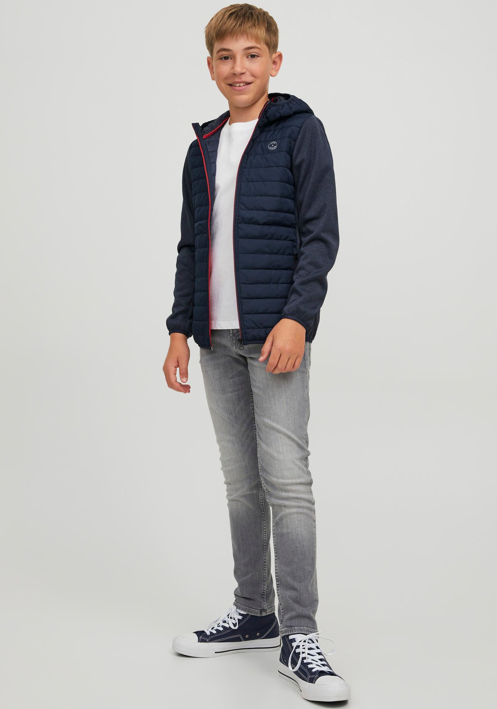 Jack & Jones Junior Hybridjacke »JJEMULTI QUILTED JACKET NOOS JNR«, mit Kapuze