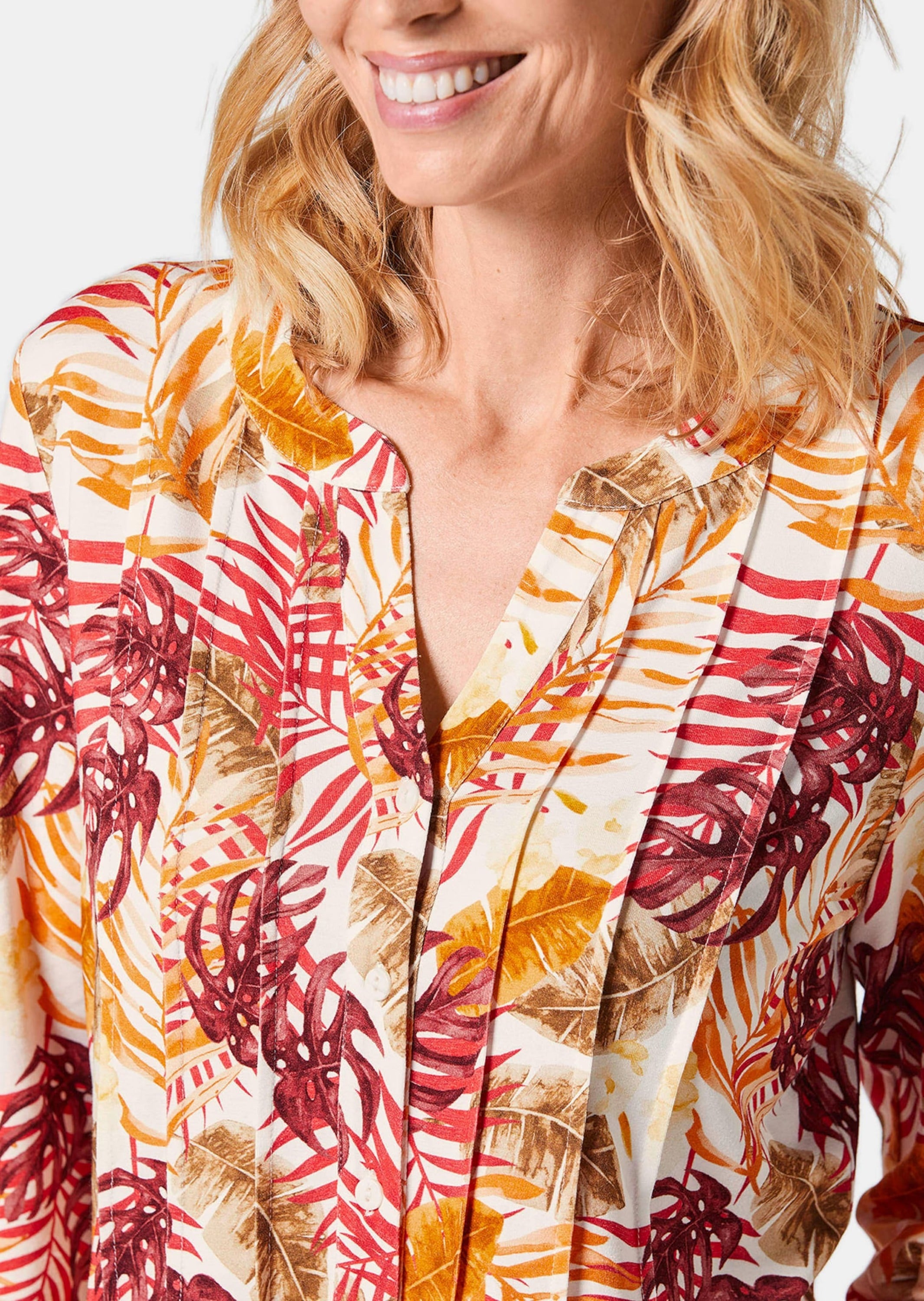 GOLDNER Print-Shirt »Drucktunika-Shirt Figurschmeichelndes Drucktunika-Shirt«