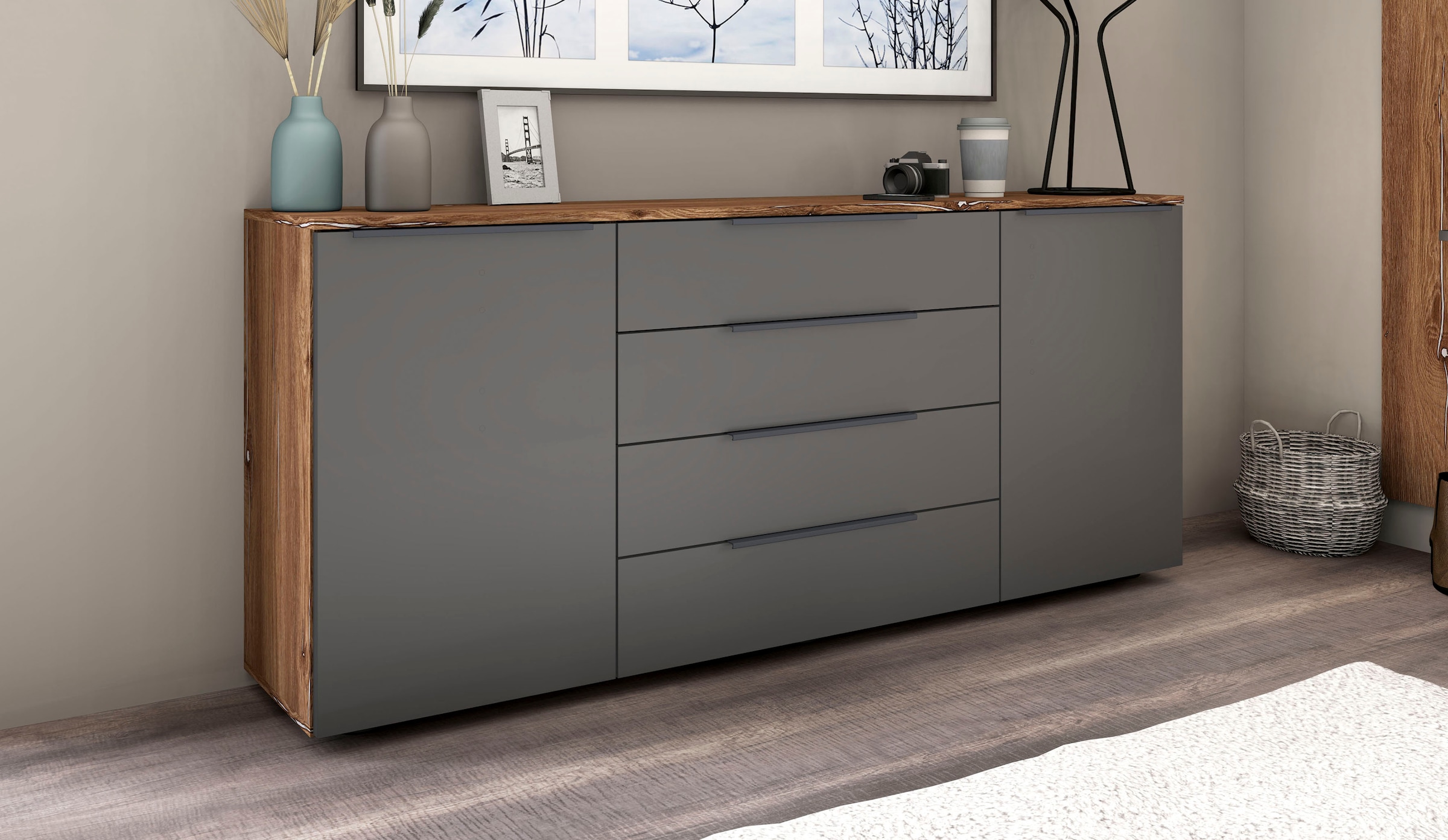 borchardt Möbel Sideboard "Tom", Breite 166 cm