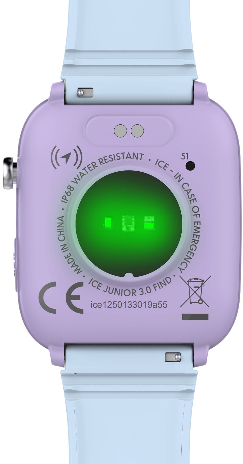 ice-watch Smartwatch »ICE smart junior 3.0 - Find My - 1.75«, Armbanduhr, Kinderuhr, Silikonarmband, Bluetooth, Geschenkidee,digital)