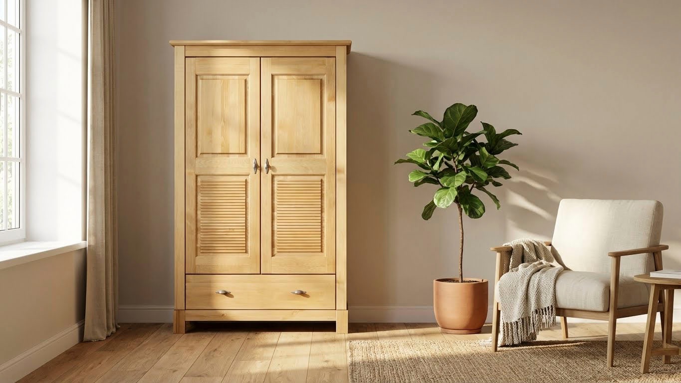 OTTO home Wäscheschrank "Rauna" B/H/T ca. 96/155/38 cm, aus massiver Kiefer günstig online kaufen