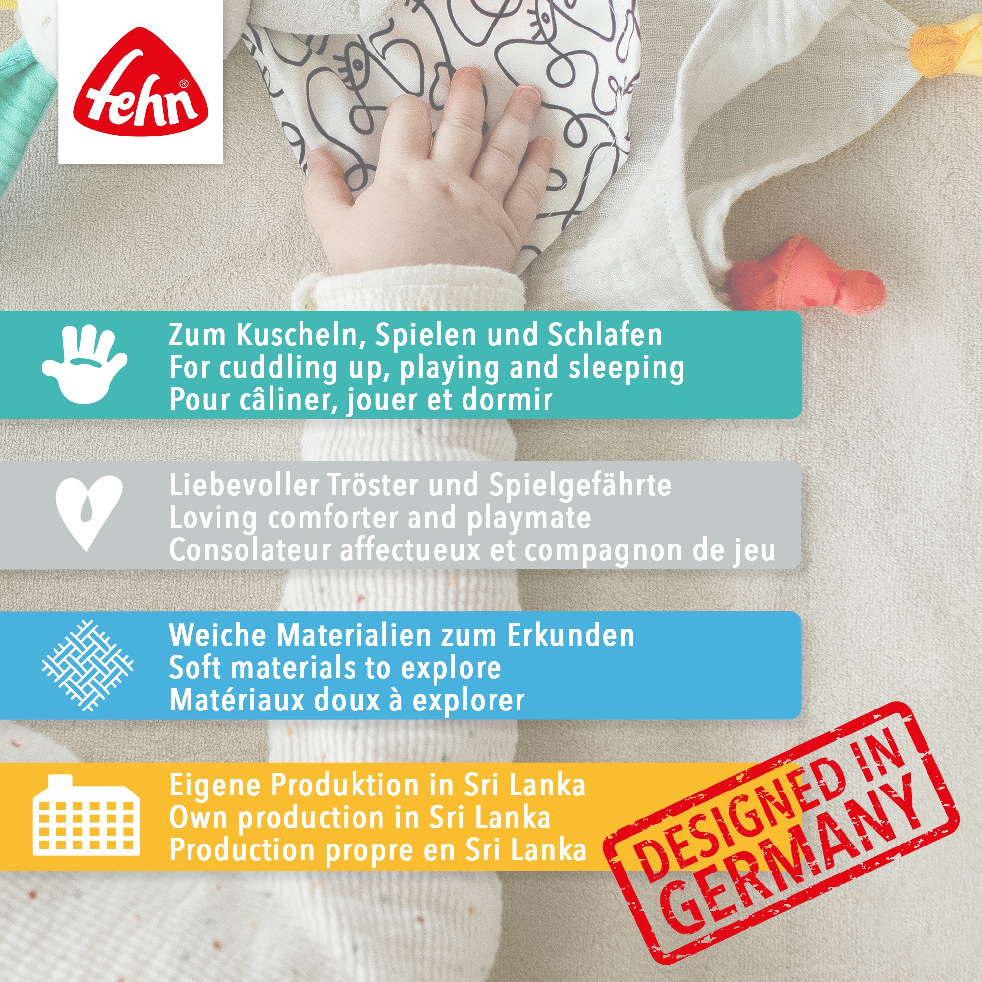Fehn Kuscheltuch »Pferdinand, Pferd Deluxe«