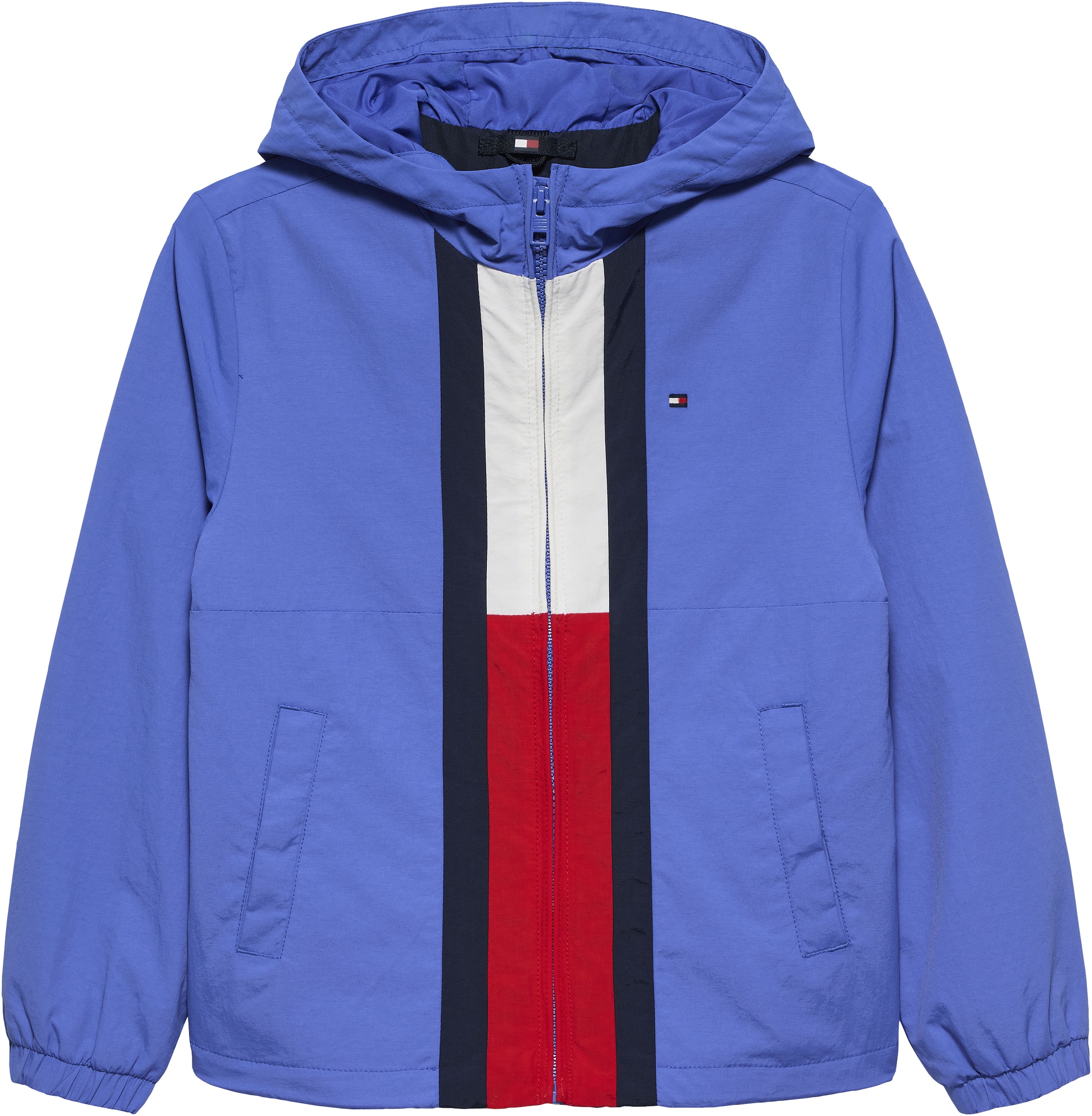 Tommy Hilfiger Outdoorjacke »COLOURBLOCK FLAG JACKET« mit Kapuze Kinder bis 16 Jahre