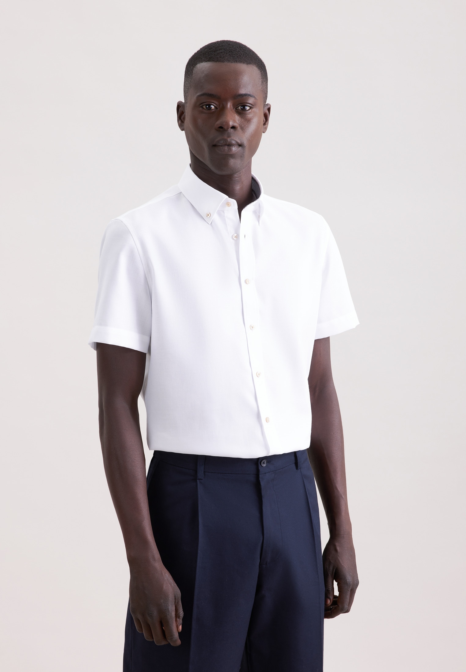 seidensticker Businesshemd "Schwarze Rose" Slim 1/2 Button-Down-Kragen Stru günstig online kaufen