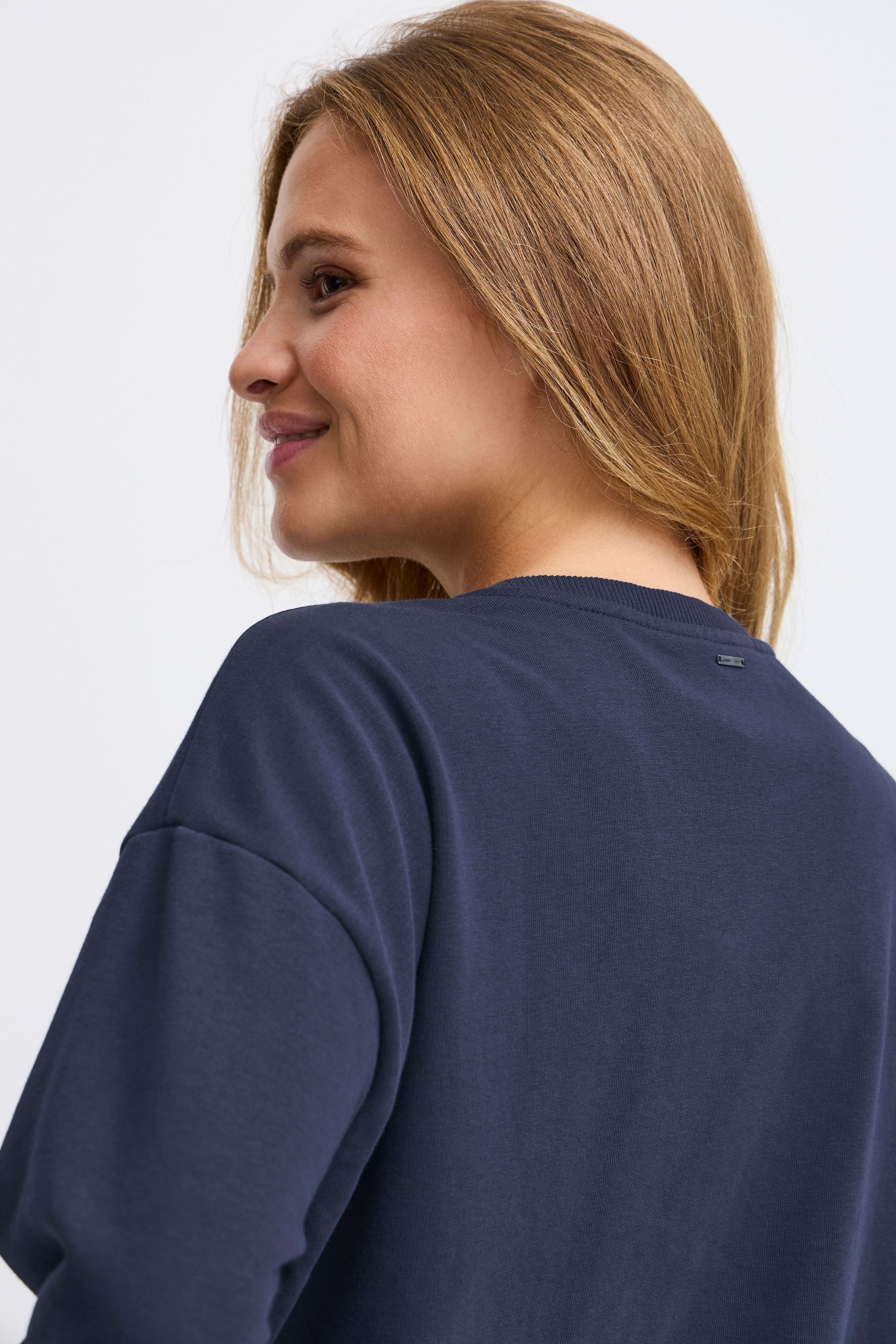 Pulz Jeans Rundhalspullover »Rundhalspullover PZTABITA Logo Sweatshirt«