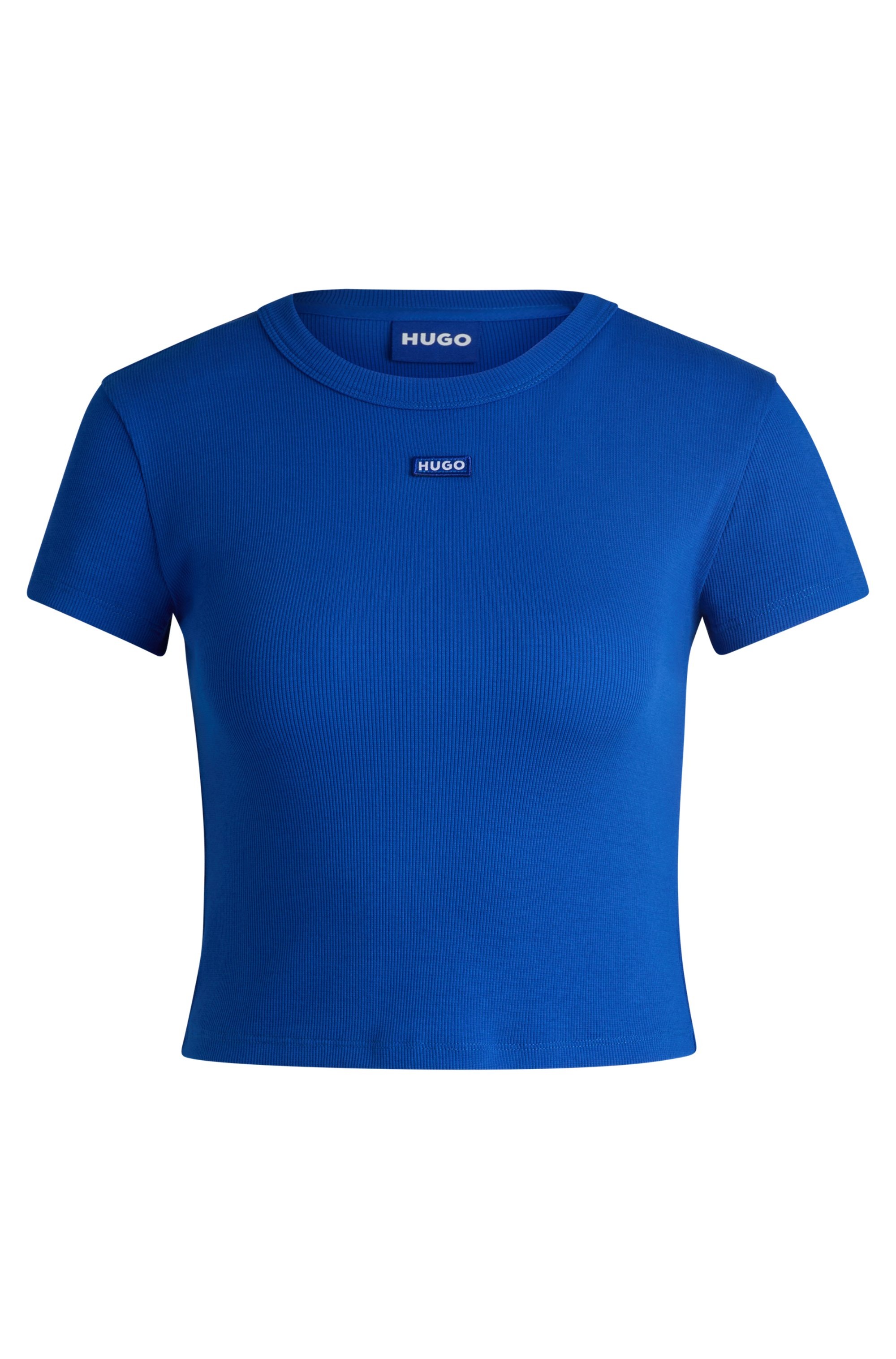 HUGO Blue T-Shirt »Baby Tee«, in verkürzter Länge