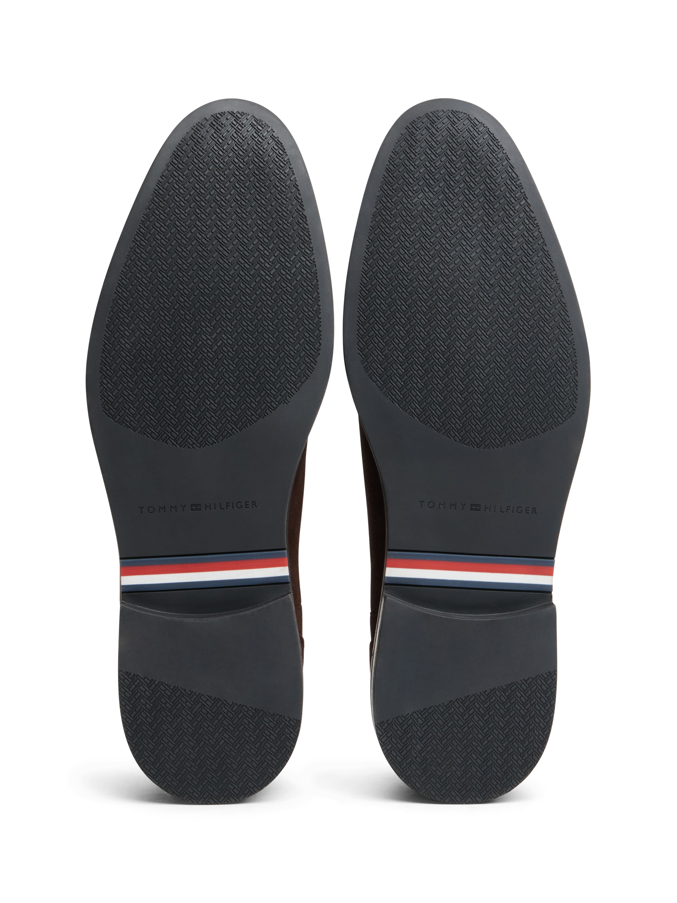 Tommy Hilfiger Chelseaboots »CORPORATE DRESSY SUEDE CHELSEA«  Blockabsatz, Stiefelette mit beidseitigem Stretcheinsatz