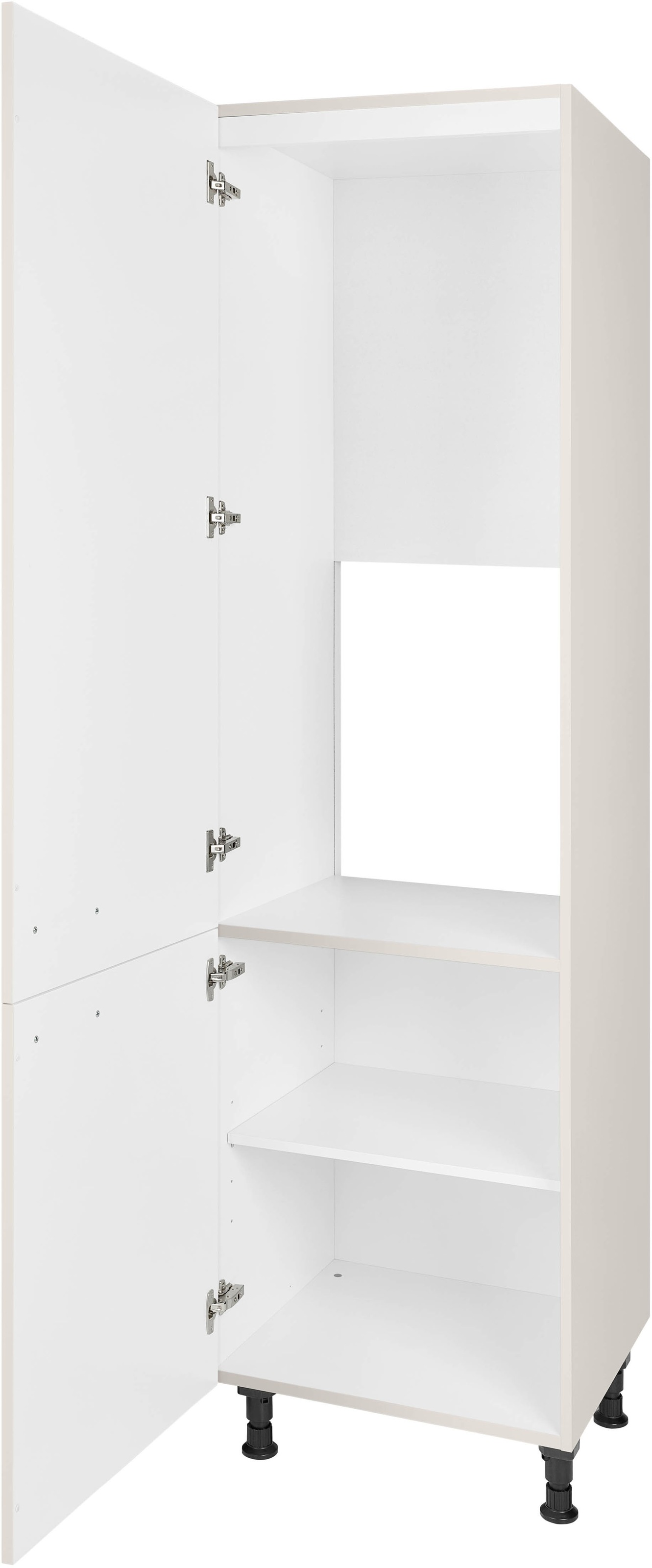 nobilia® Kühlumbauschrank »"Flash", mit zwei Türen und zusätzlichem Einlegeboden,«, vormontiert, Ausrichtung wählbar, Breite/Höhe: 60/216,6 cm