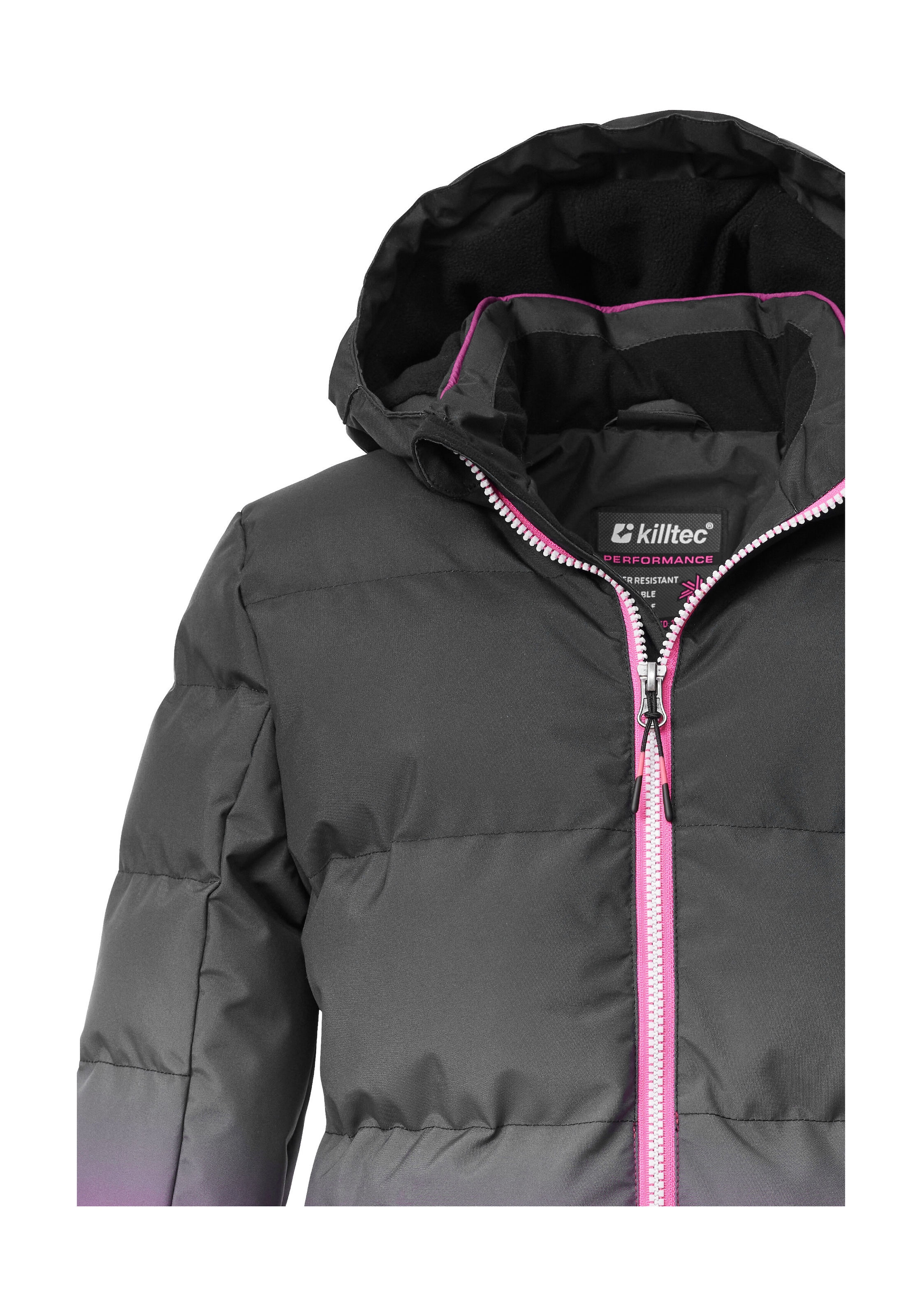 Killtec Skijacke »KSW 330 GRLS SKI QLTD JCKT«, Wasserabweisende Winterjacke, atmungsaktiv, verstellbare Kapuze