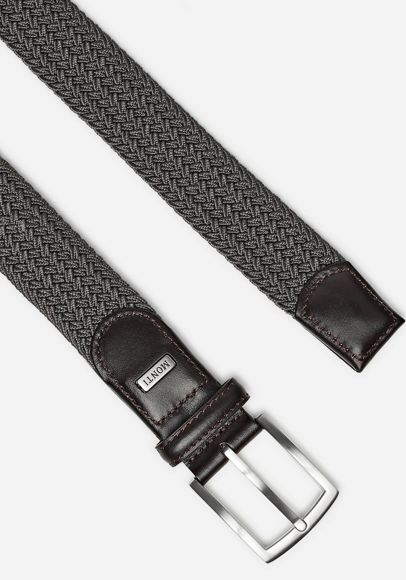 MONTI Ledergürtel "HAMBURG", 3,5 cm breit, Elastischer Flechtgürtel, Casual günstig online kaufen