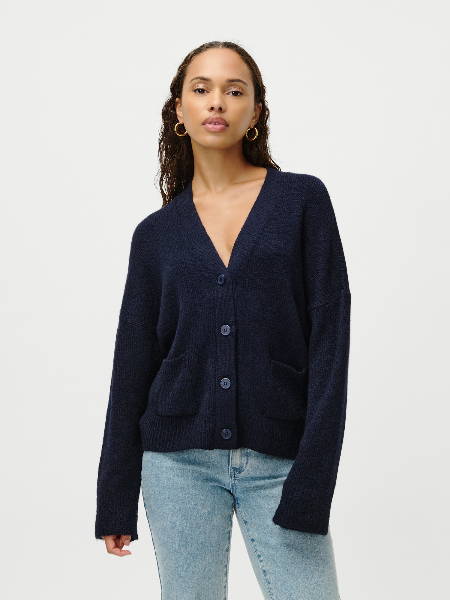 LeGer Strickjacke "Hanne, LeGer by Lena Gercke" Regular fit mit V-Ausschnit günstig online kaufen