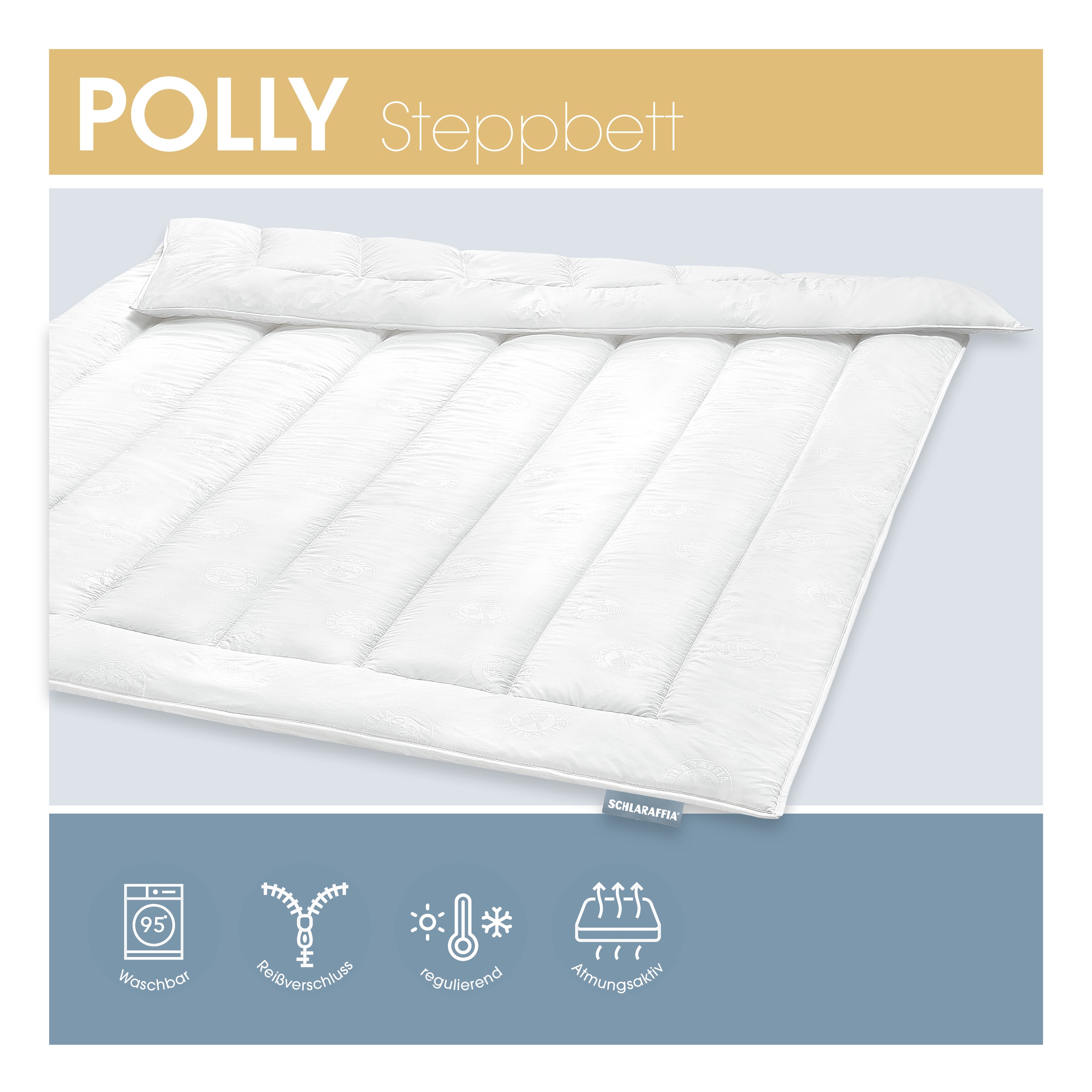 Schlaraffia Kunstfaserbettdecke »Polly« leicht Füllung 100 % SCHLARAFFIA® Fill Polyester-Markenhohlfaser 1 Stk. tlg.